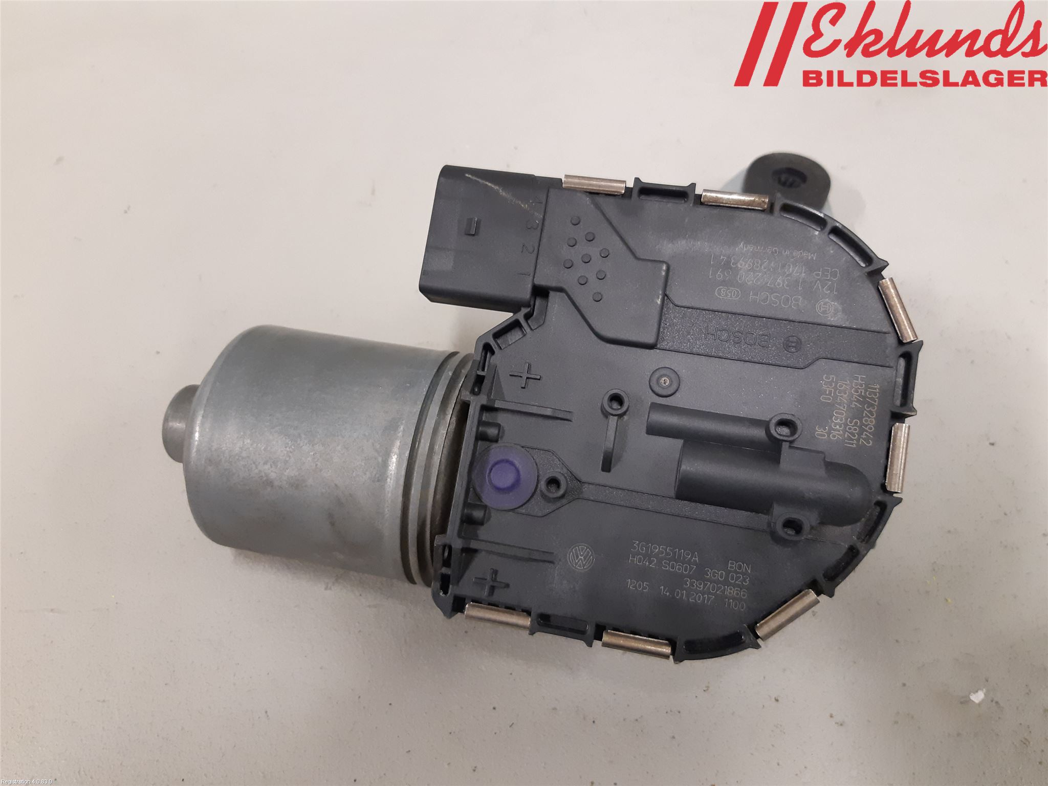 Volkswagen VW PASSAT 15-19 Torkarmotor Vindruta