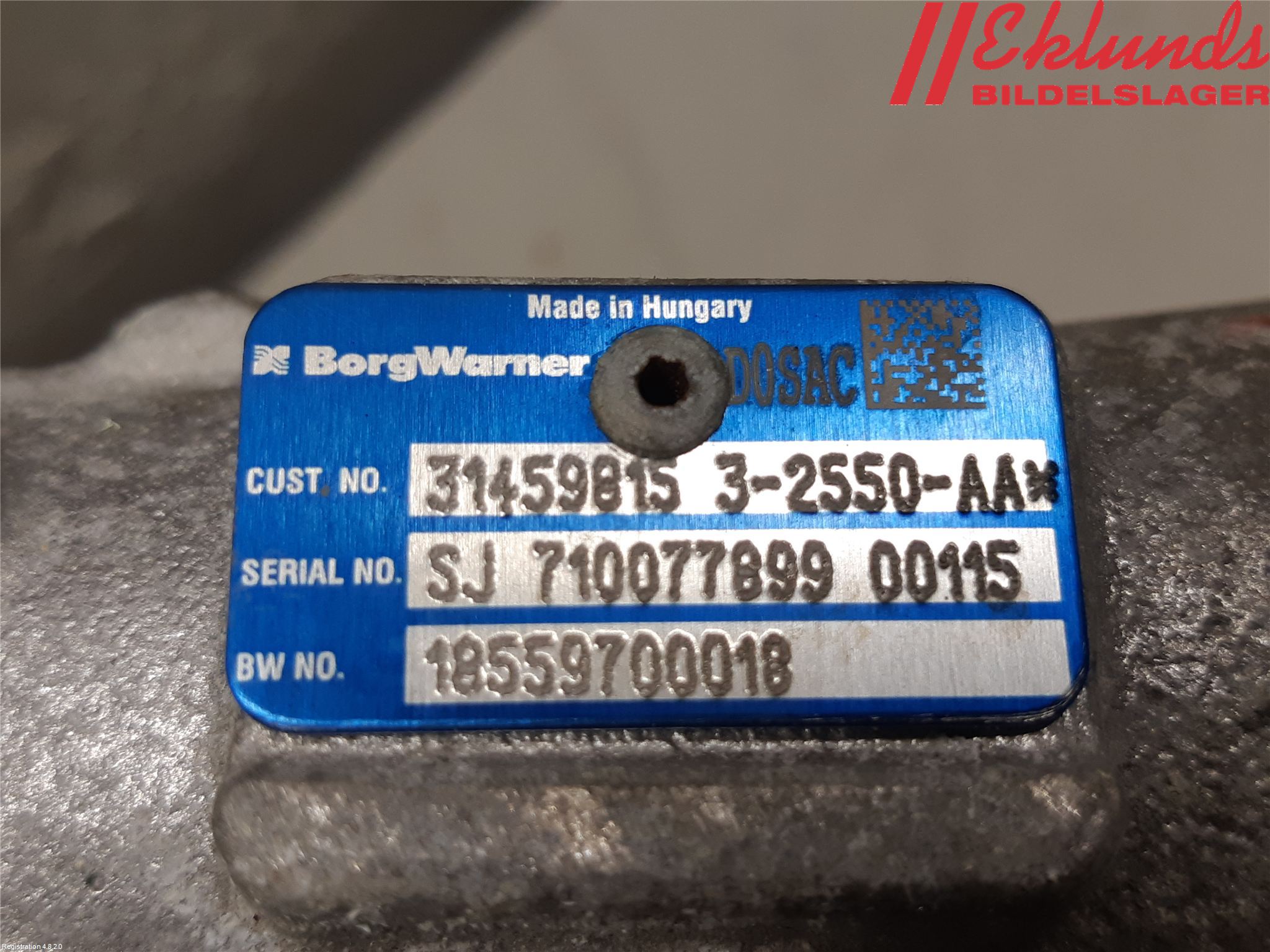 Volvo XC90/RECHARGE 16- Turboaggregat