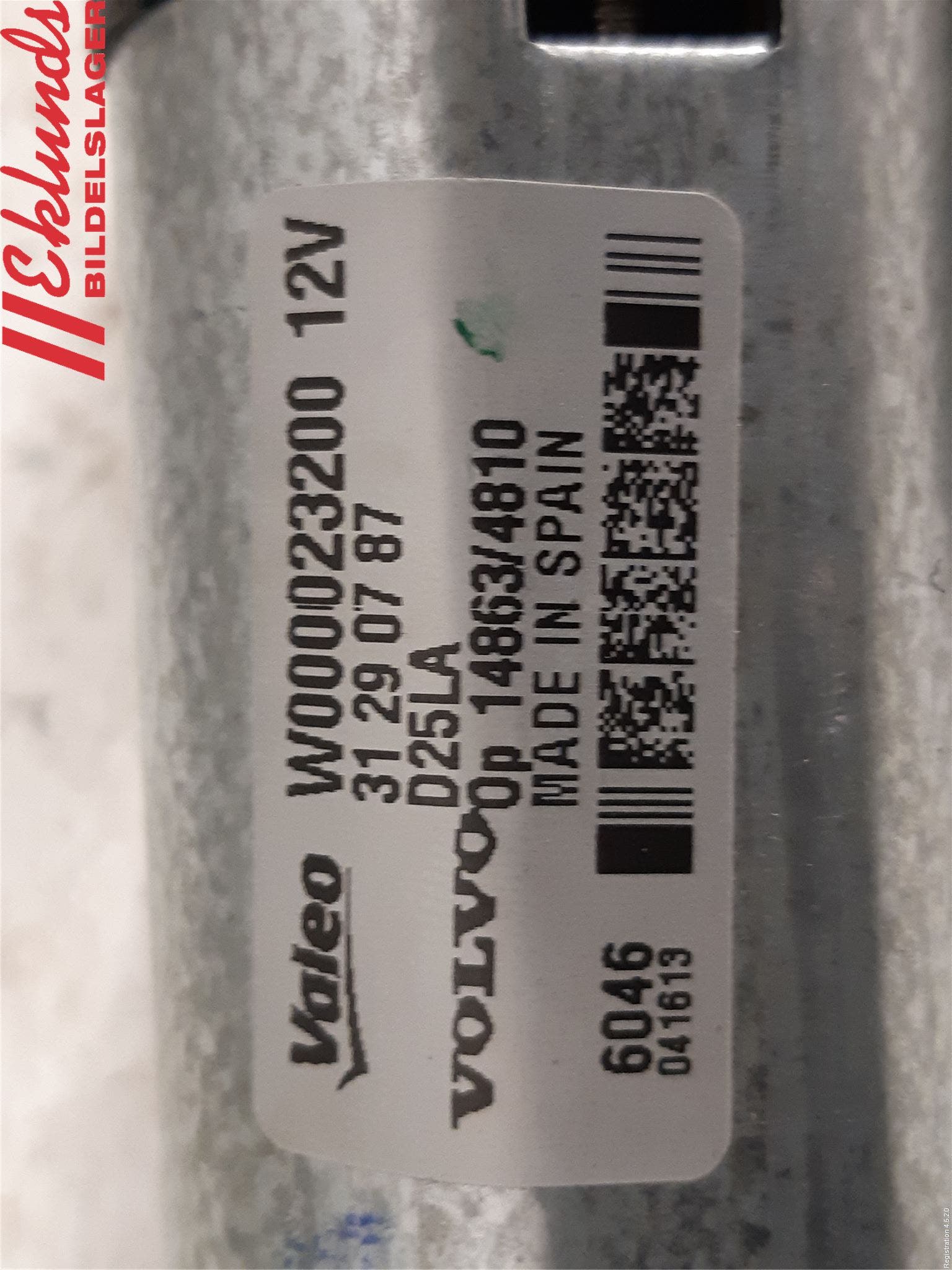 Volvo V70 14-16 Torkarmotor Baklucka