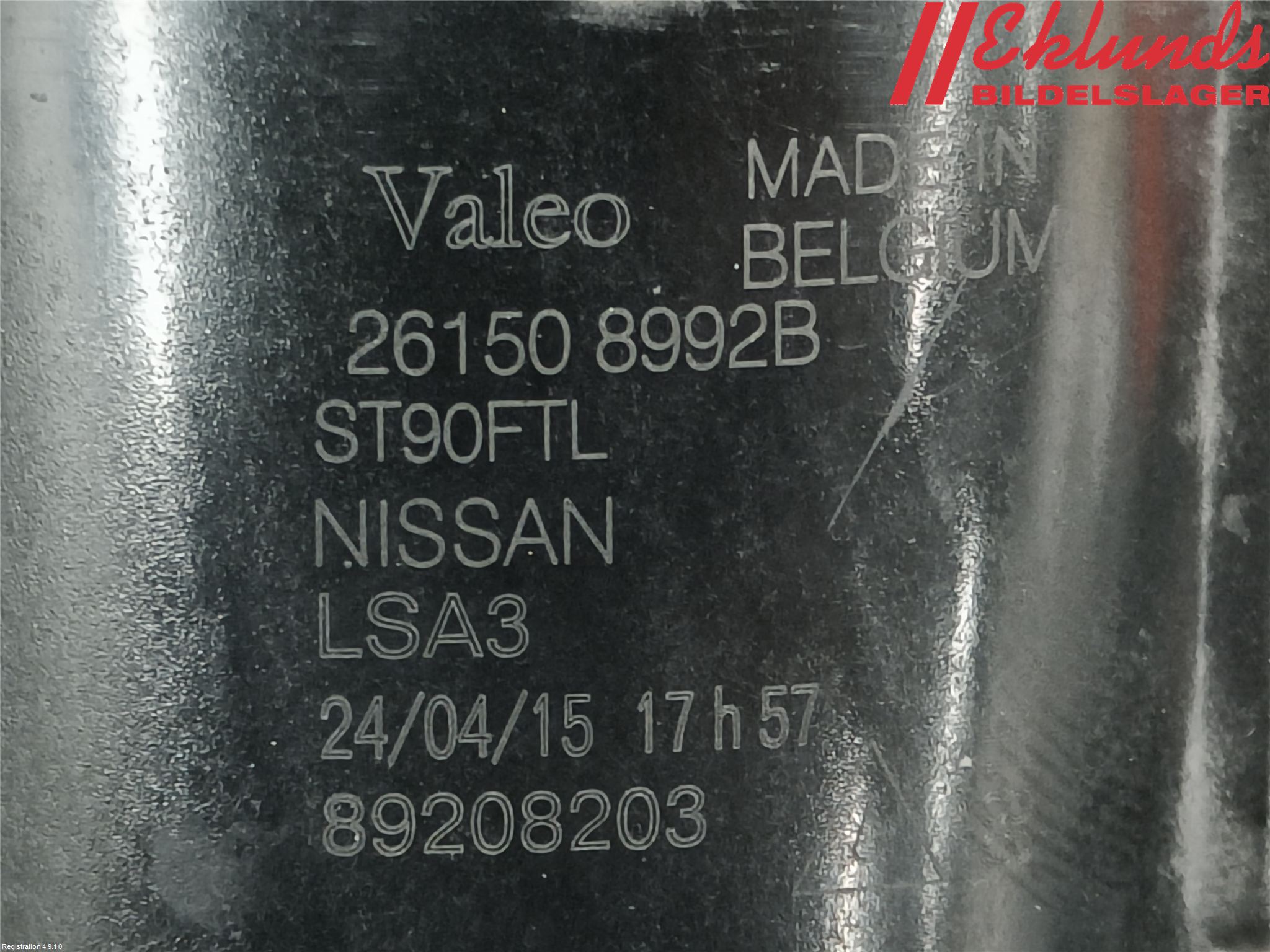 Nissan QASHQAI 14-17 Dimljus-Varselljus Fram