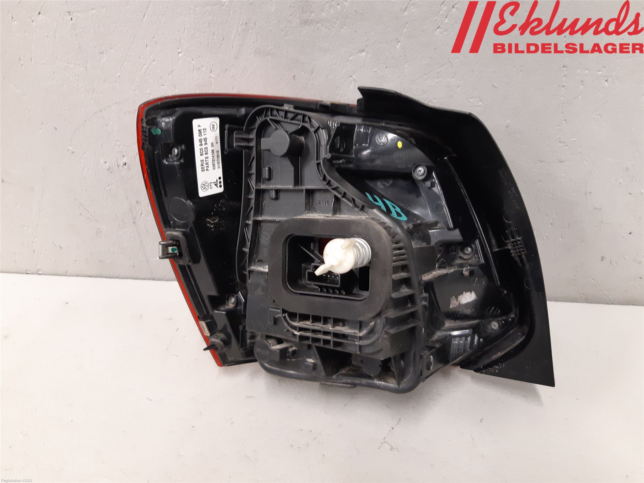 Volkswagen VW POLO 10-17 Bakljus Höger