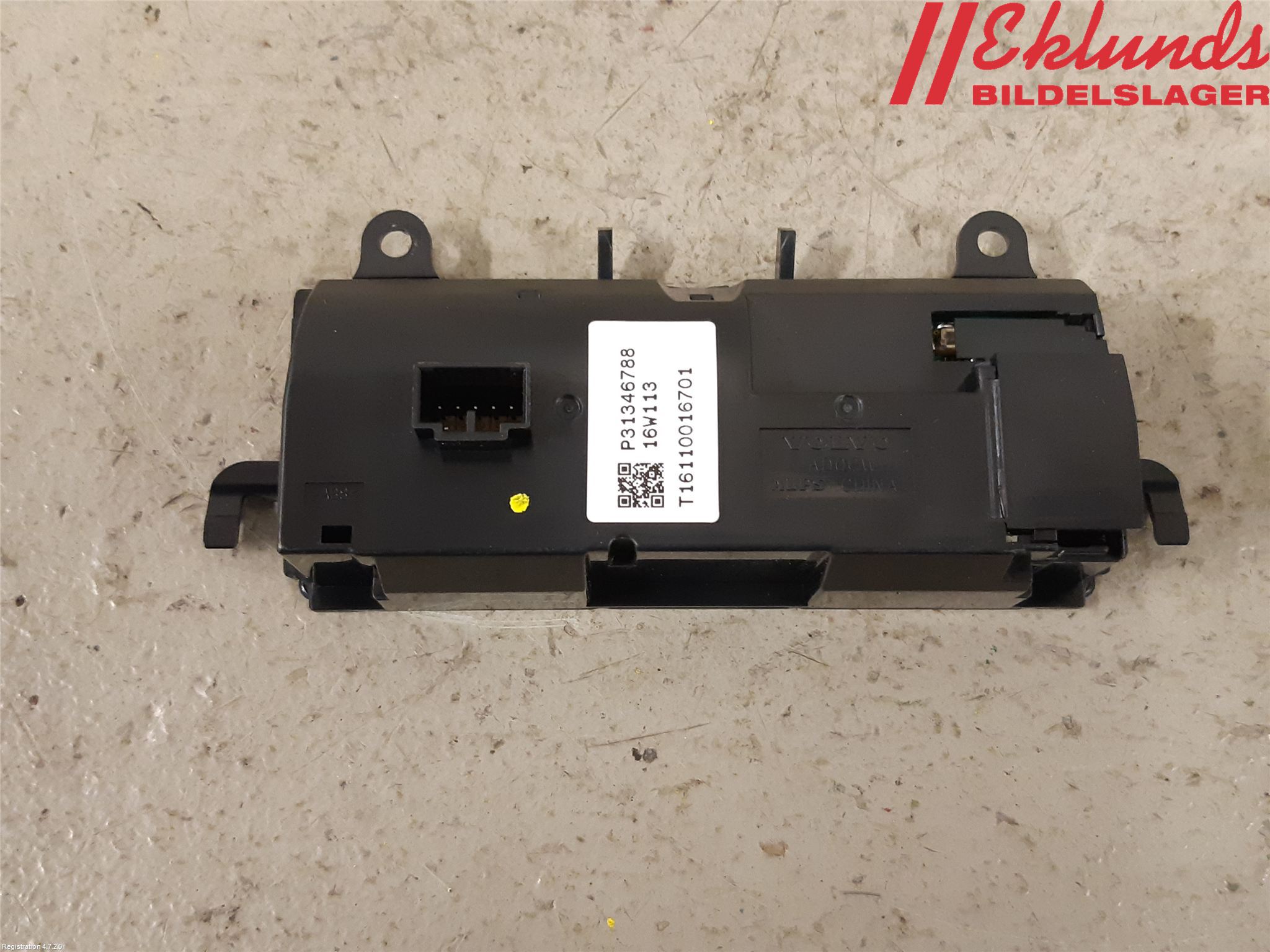 Volvo XC90/RECHARGE 16- Strömställare Fläkt