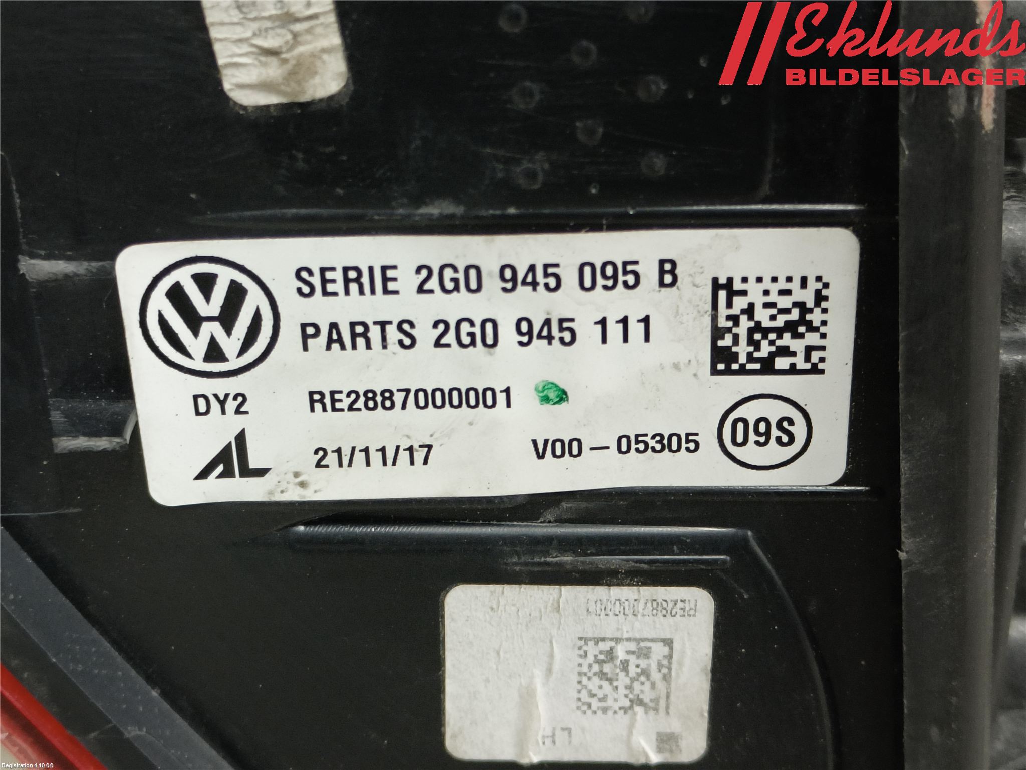 Volkswagen VW POLO VI 18->> Bakljus Vänster