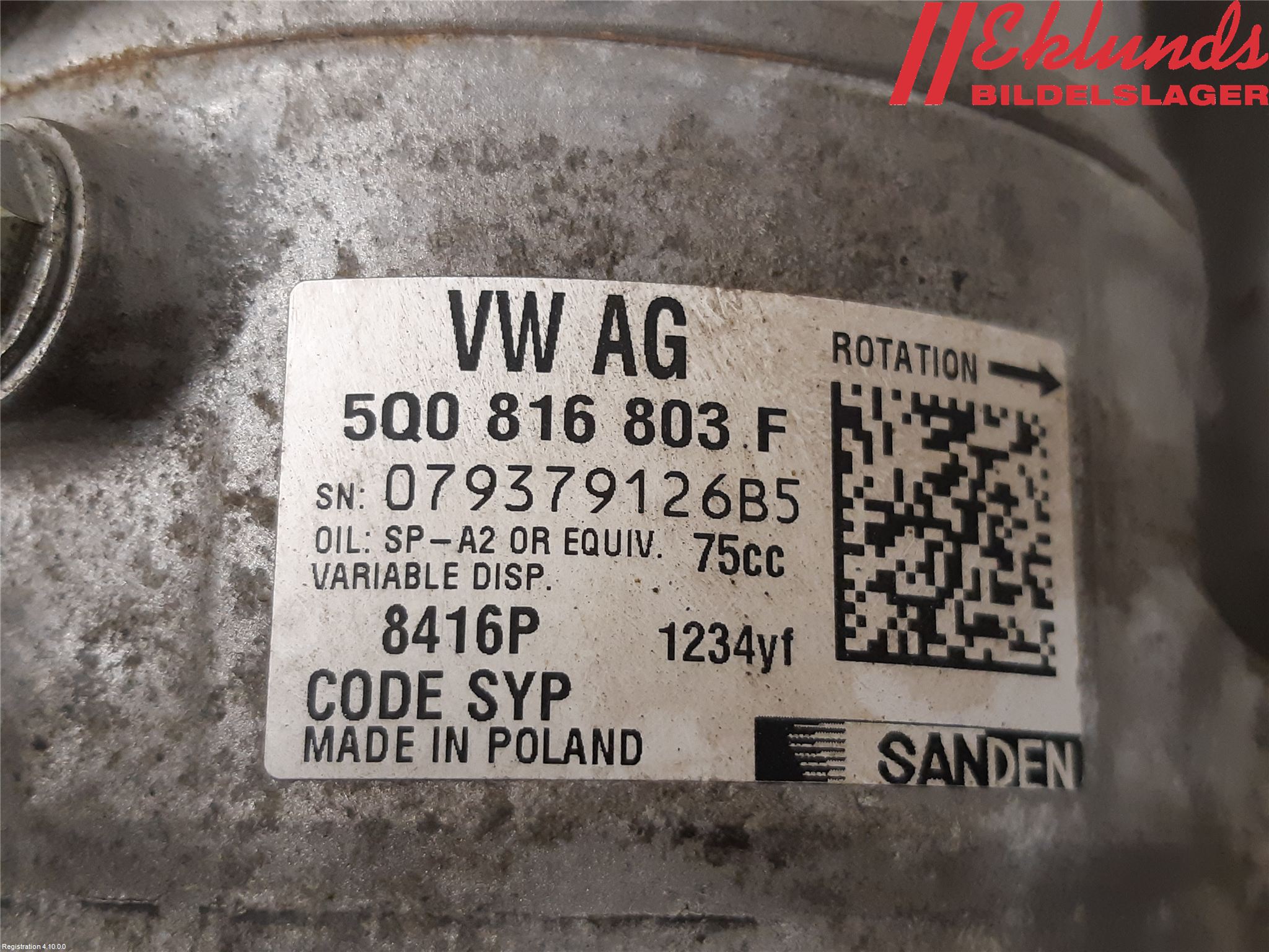 Skoda FABIA 15-21 Ac Kompressor