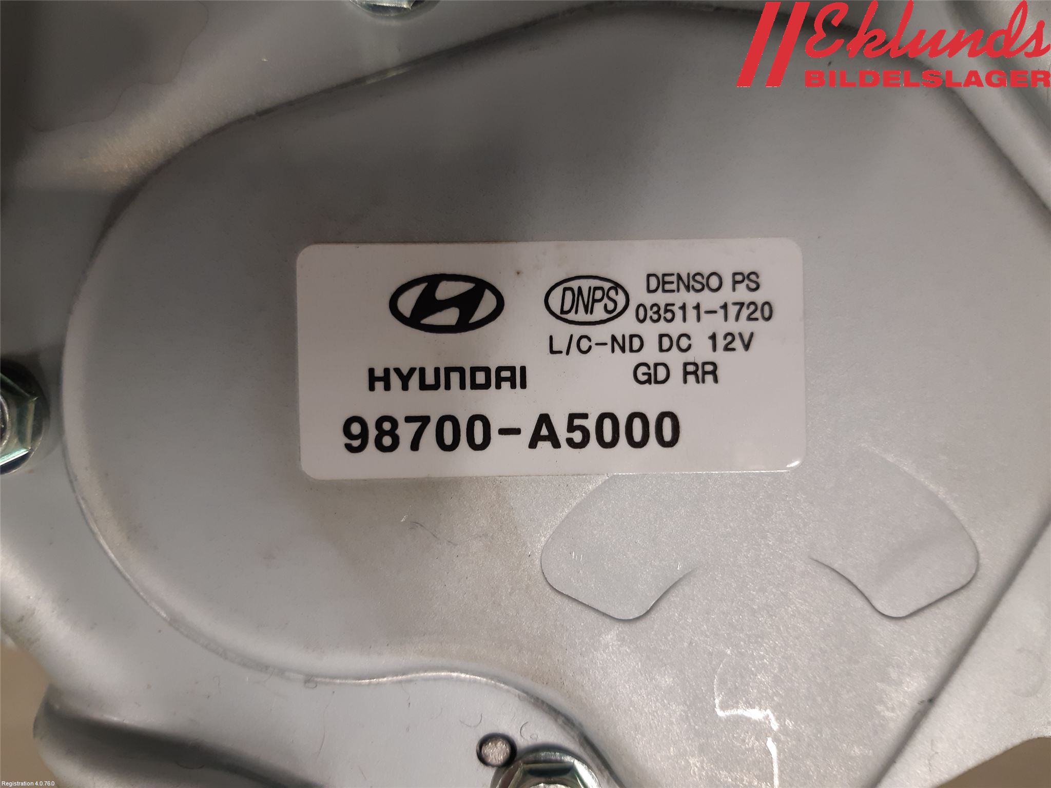 Hyundai i30 GD 13-17 Torkarmotor Baklucka