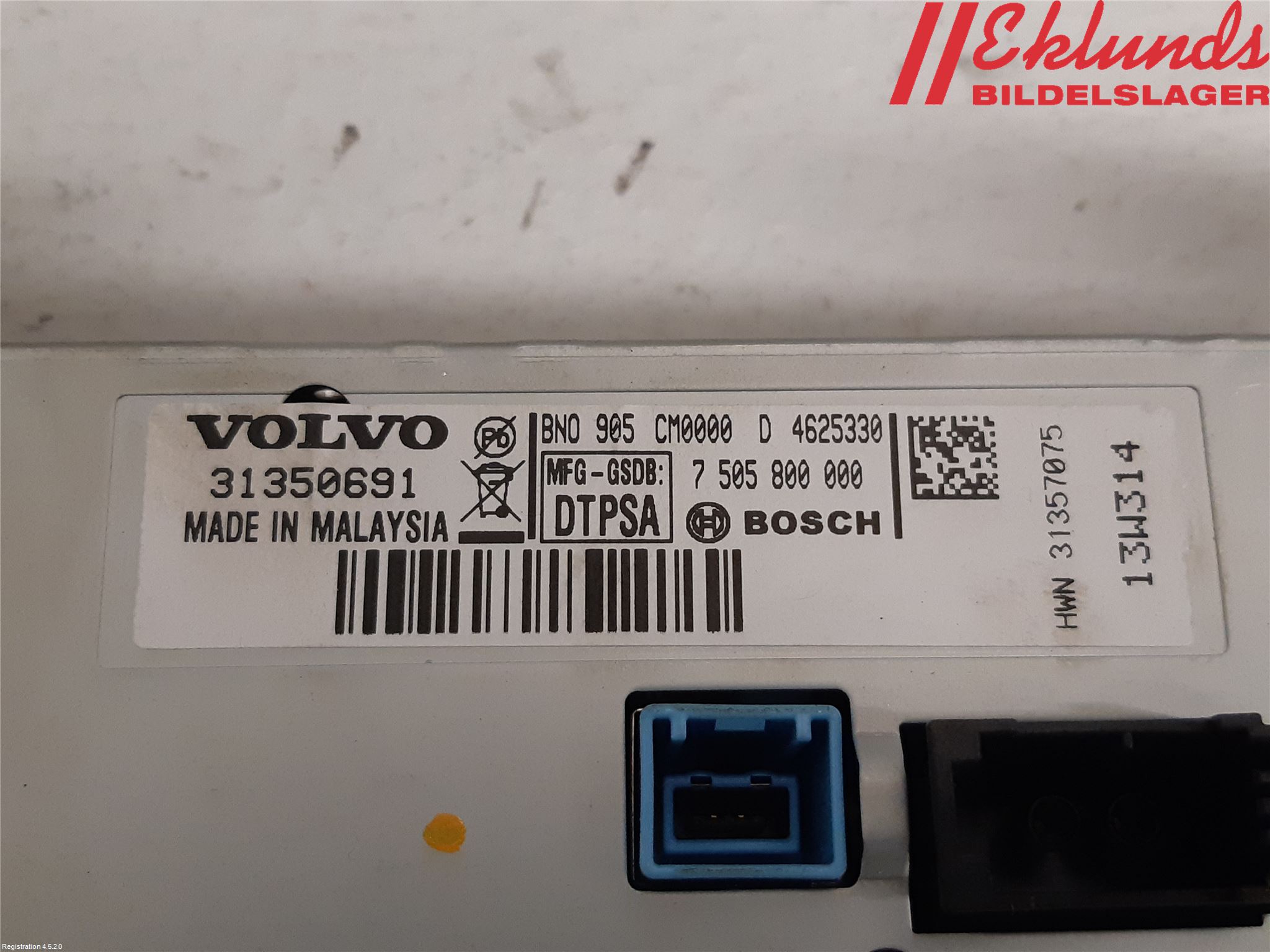 Volvo S60 14-18 Cd Radio - Multimediapanel