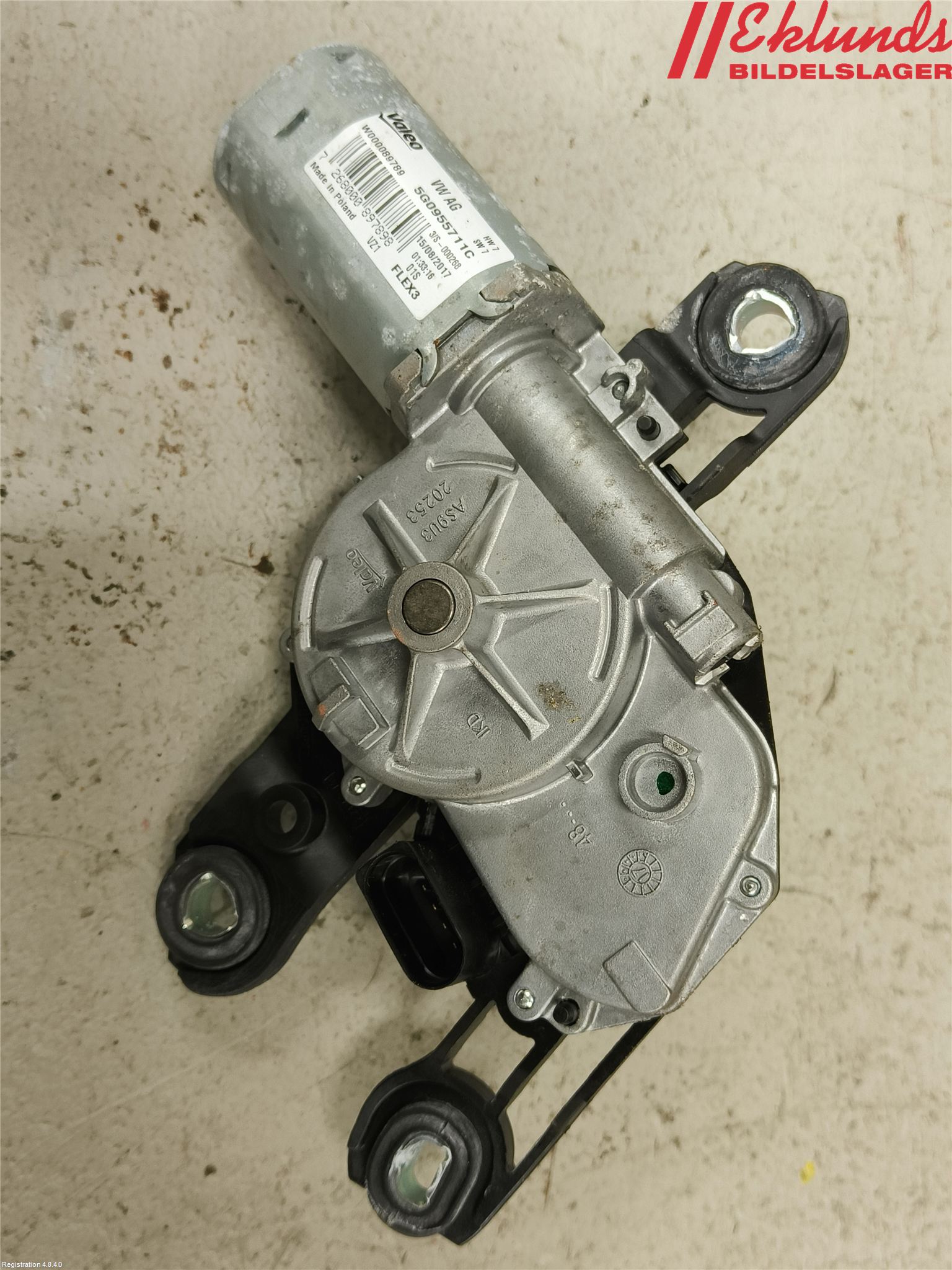 Volkswagen VW GOLF / E-GOLF VII 13-20 Torkarmotor Baklucka