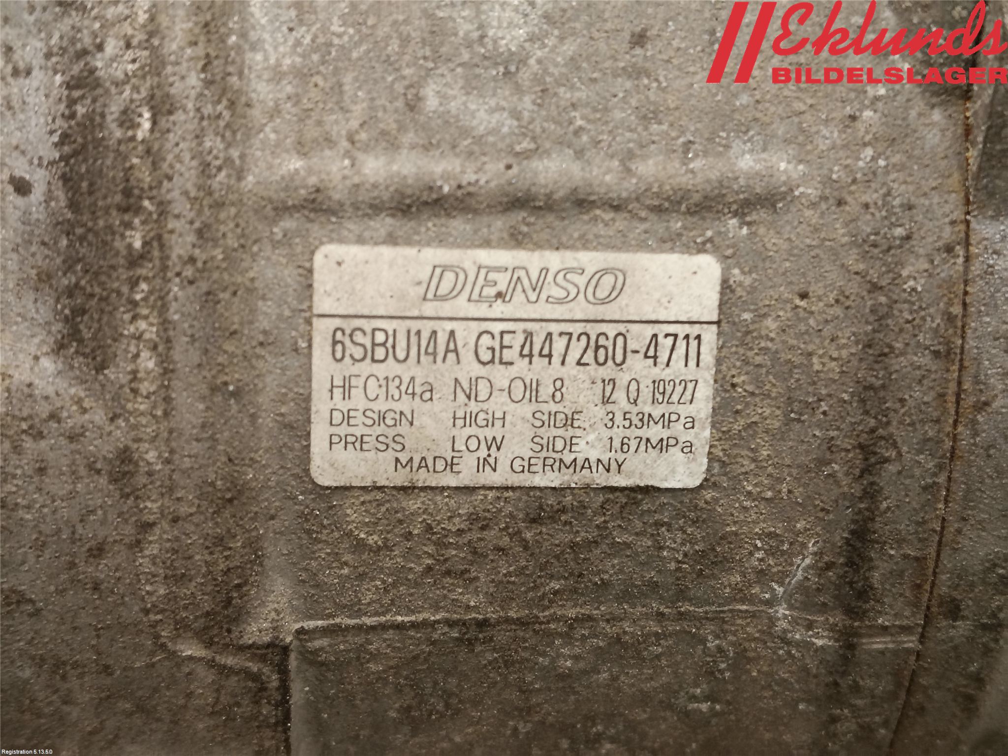 BMW 5 F10/F11/F18 09-17 Ac Kompressor