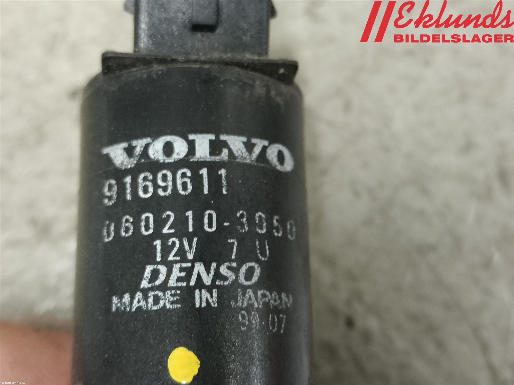 Volvo S80 99-03 Spolarpump Vindruta