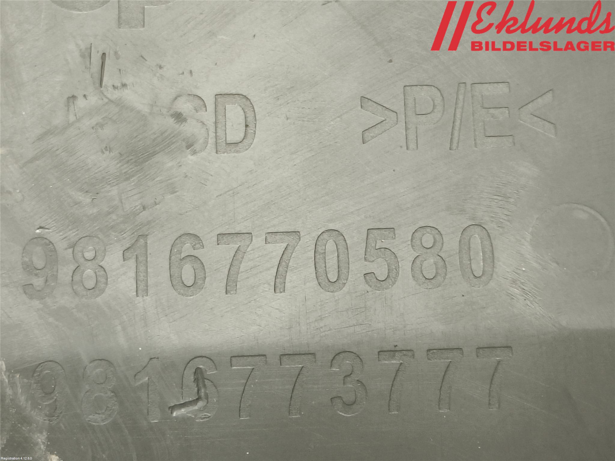 Peugeot PARTNER/E-PARTNER 19- Stötfångardel Bak Vä