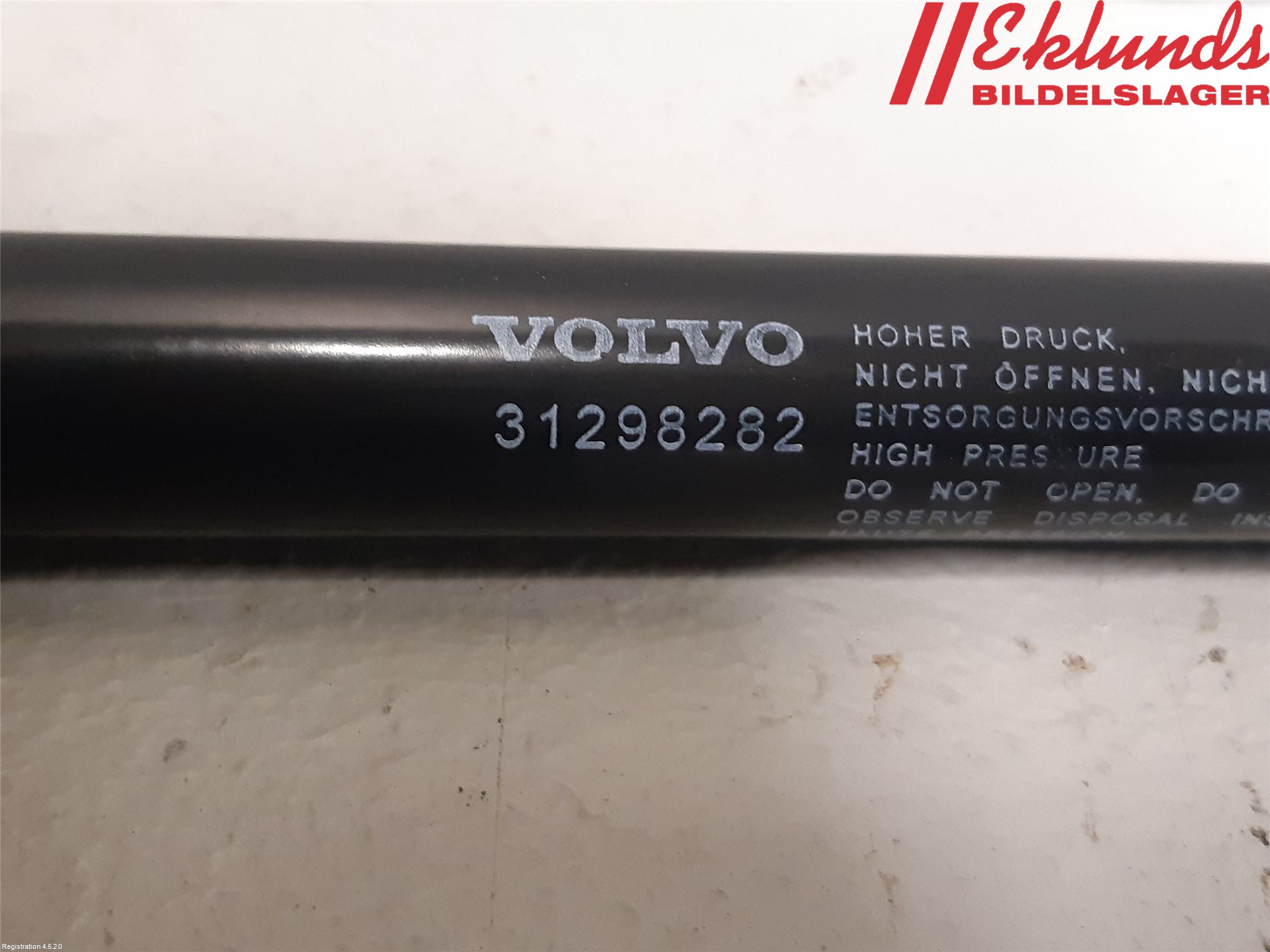 Volvo V40 12-19 Gasfjäder Motorhuv