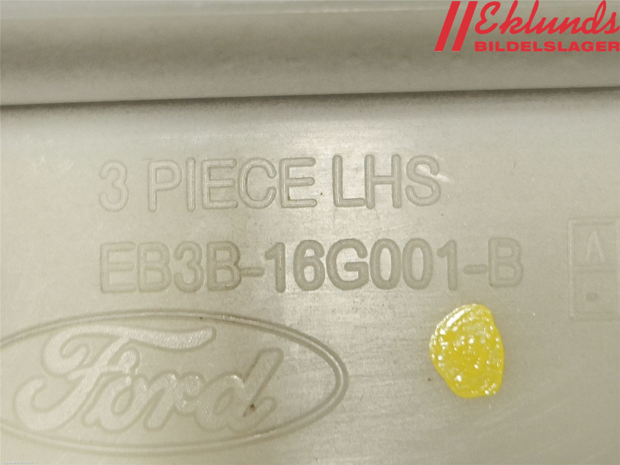 Ford RANGER EU 12-23 List Framskärm Vä