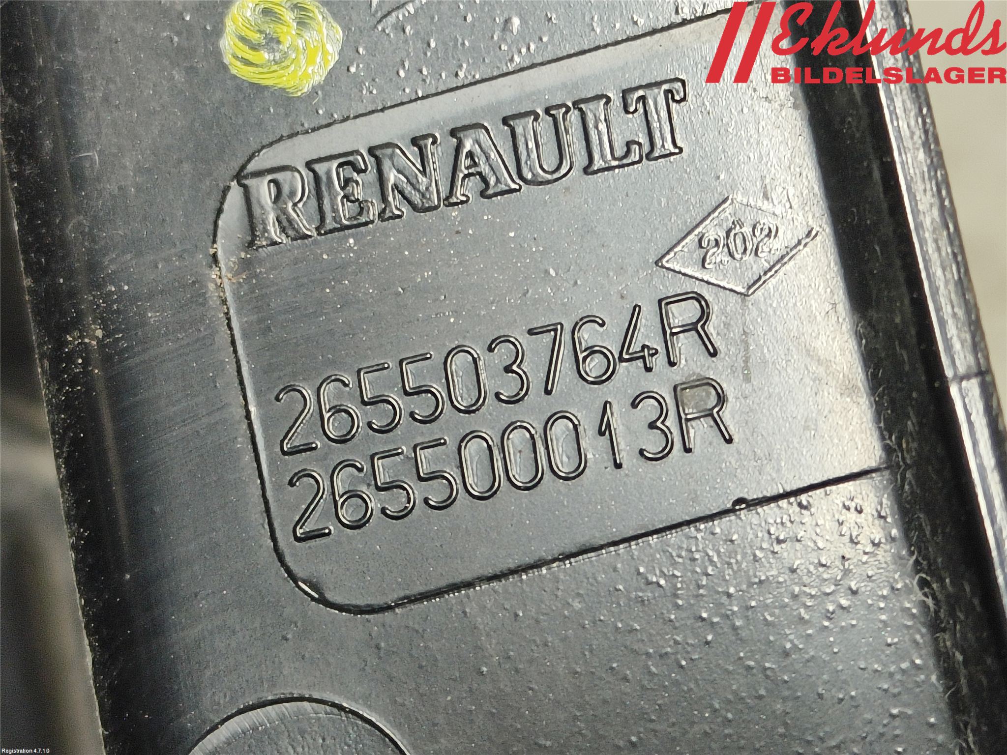 Renault SCÉNIC III / GRAND SCÉNIC 09-16 Bakljus Höger