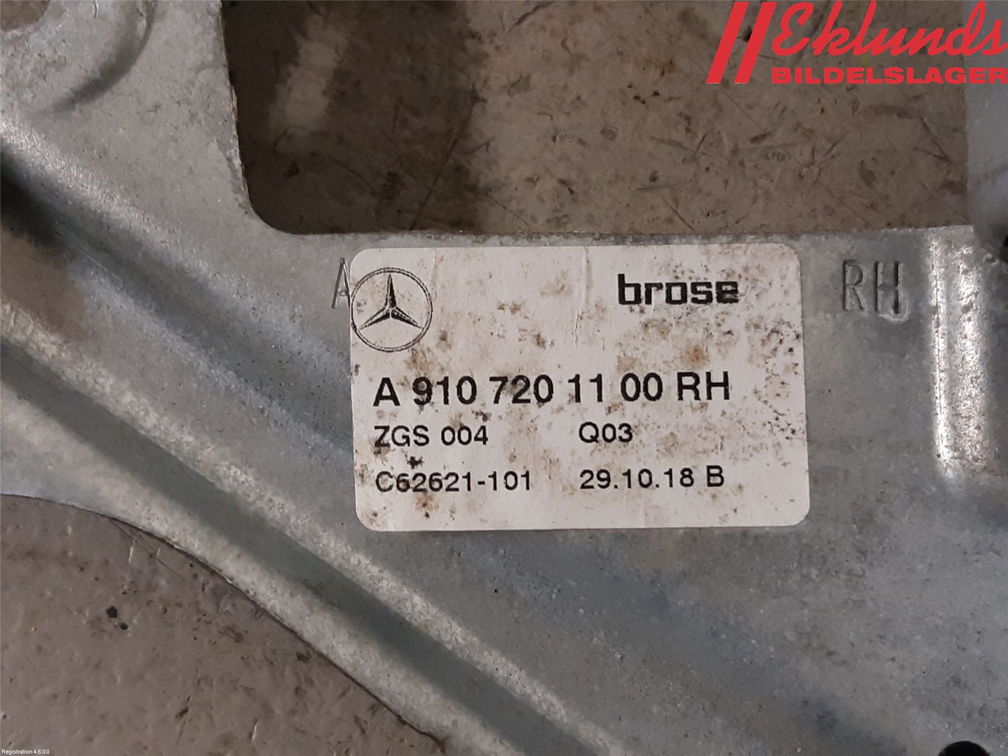 Mercedes-Benz MB SPRINTER (W907/W910) 19- Fönsterhiss El Kompl