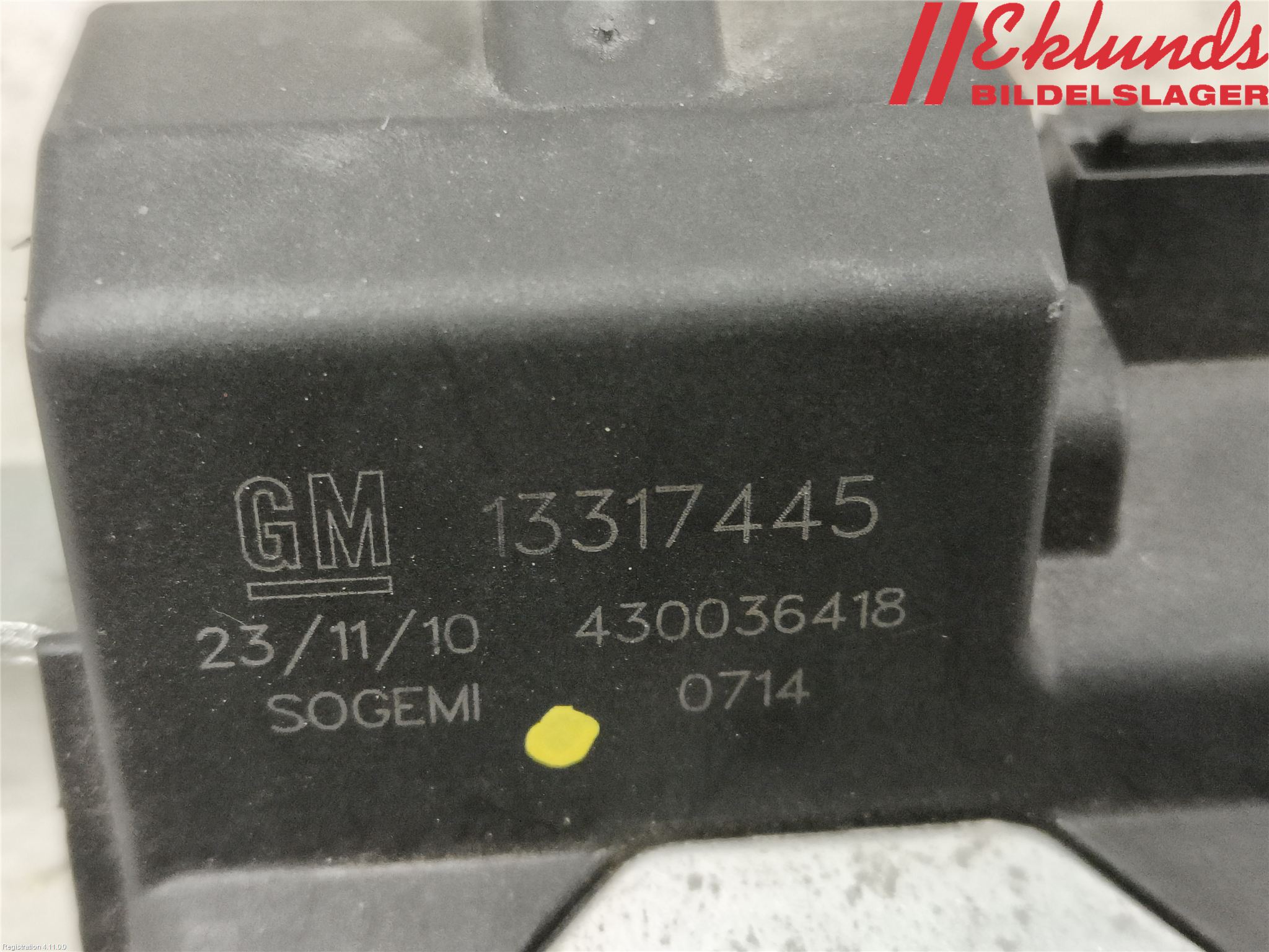 Opel MERIVA B 10-17 Låskista Baklucka