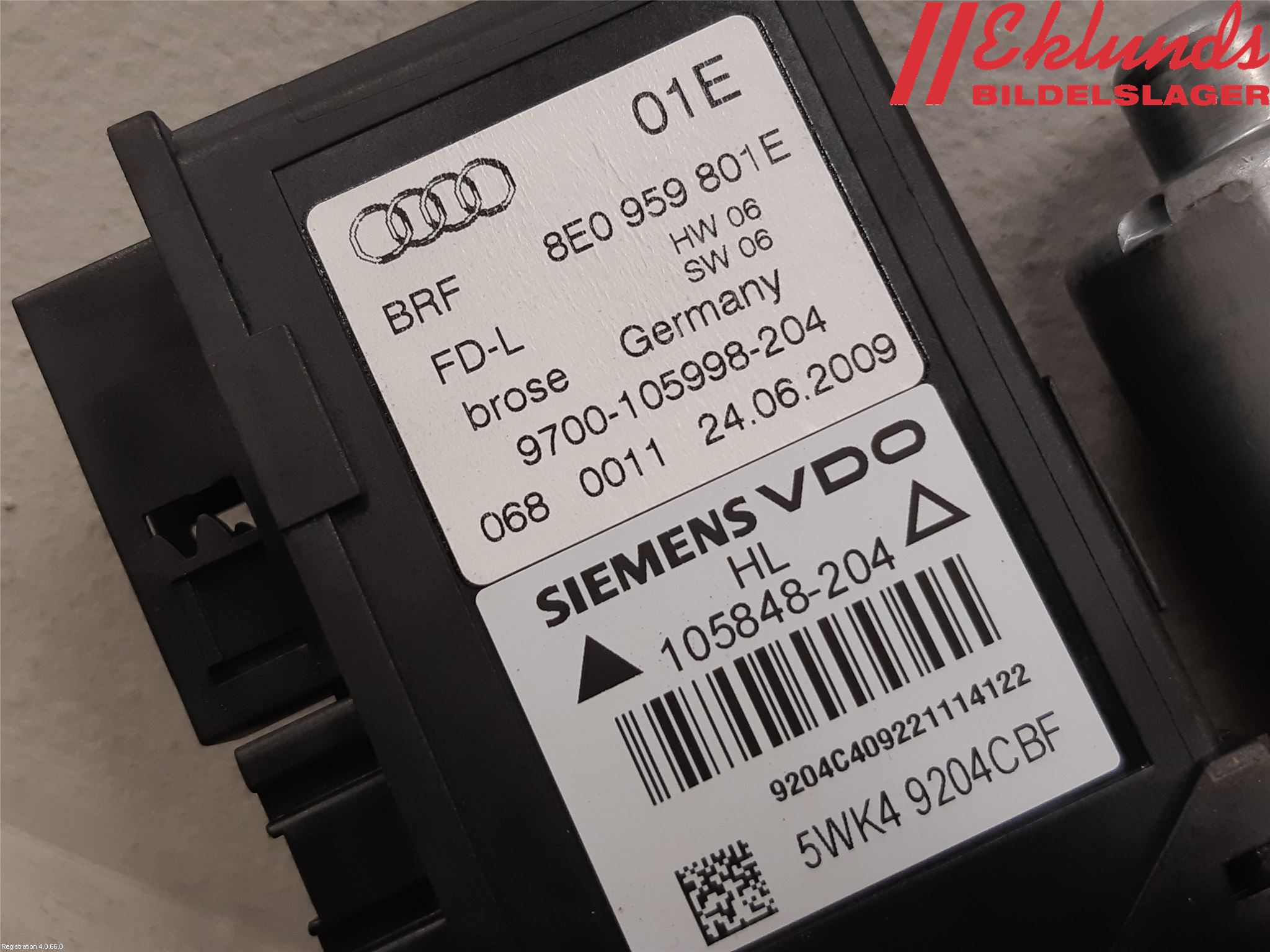 Seat EXEO Fönsterhissmotor