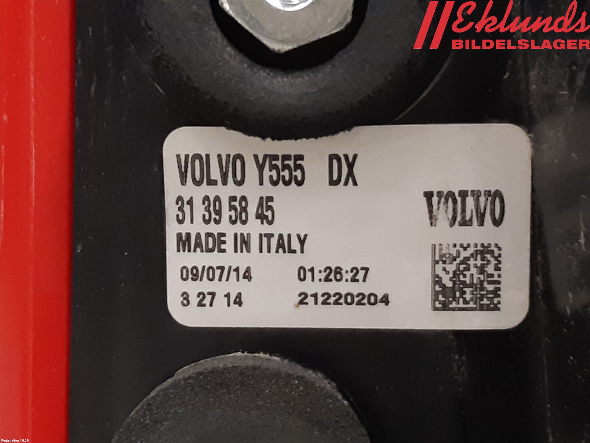 Volvo V40 12-19 Bakljus Höger