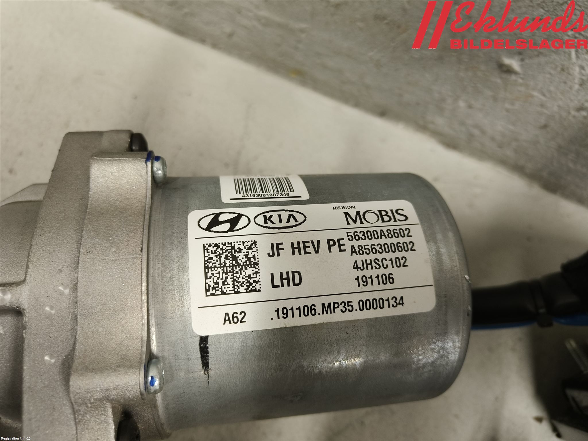 Kia OPTIMA 16-20 Rattaxelagg Med Inb Servo