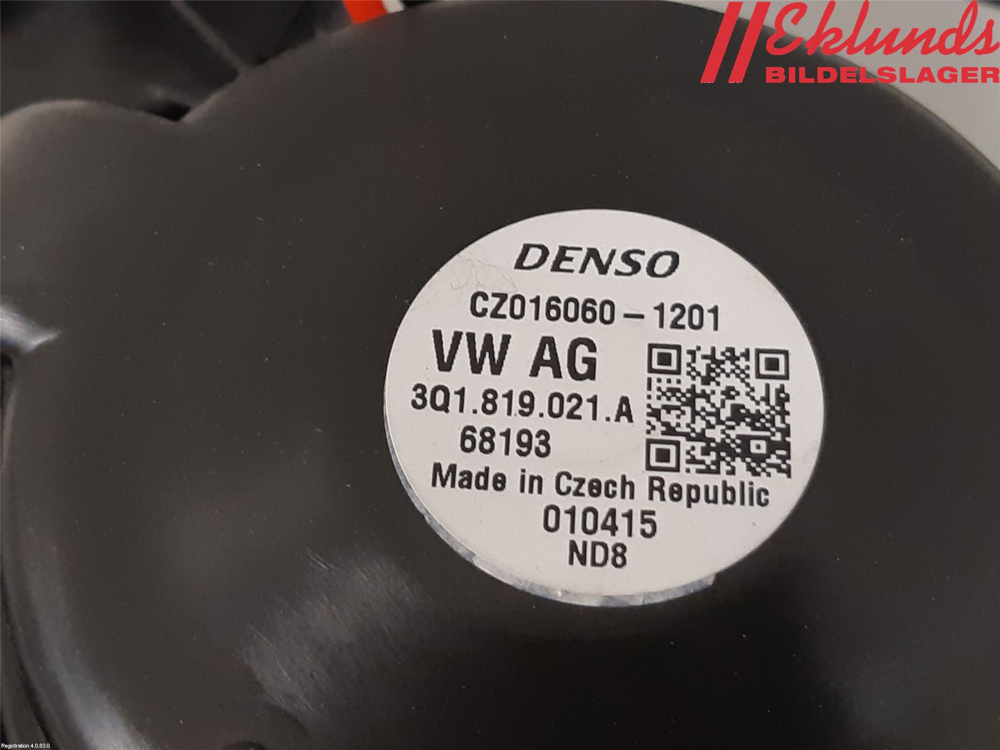Volkswagen VW PASSAT 15-19 Ac Värmefläkt