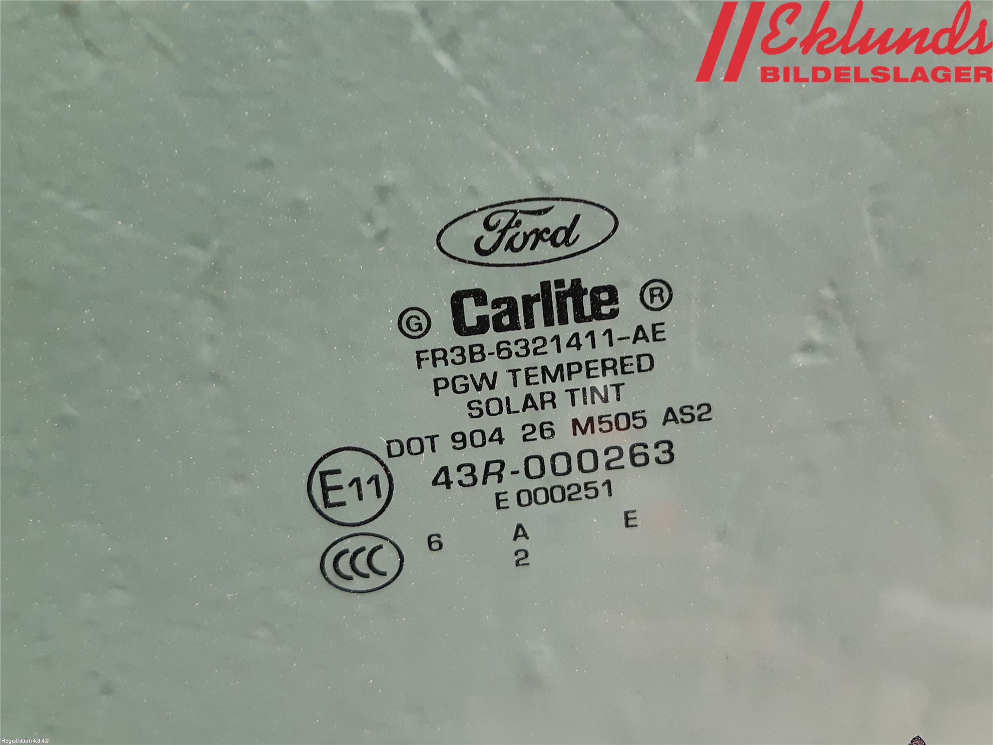 Ford MUSTANG VI 15-22 Dörruta 2D Vänster