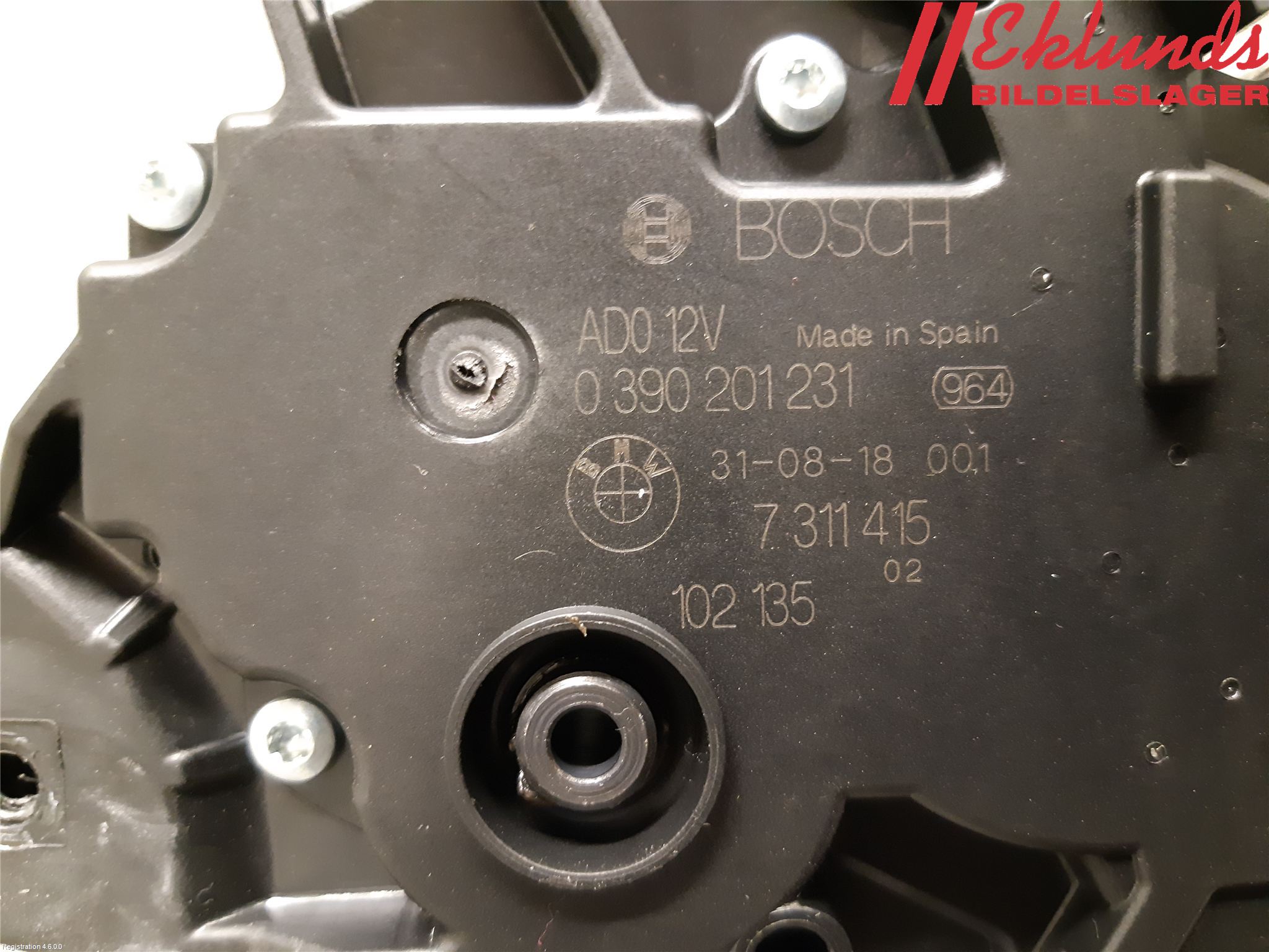 BMW 3 F30/F31/F80 12-19 Torkarmotor Baklucka
