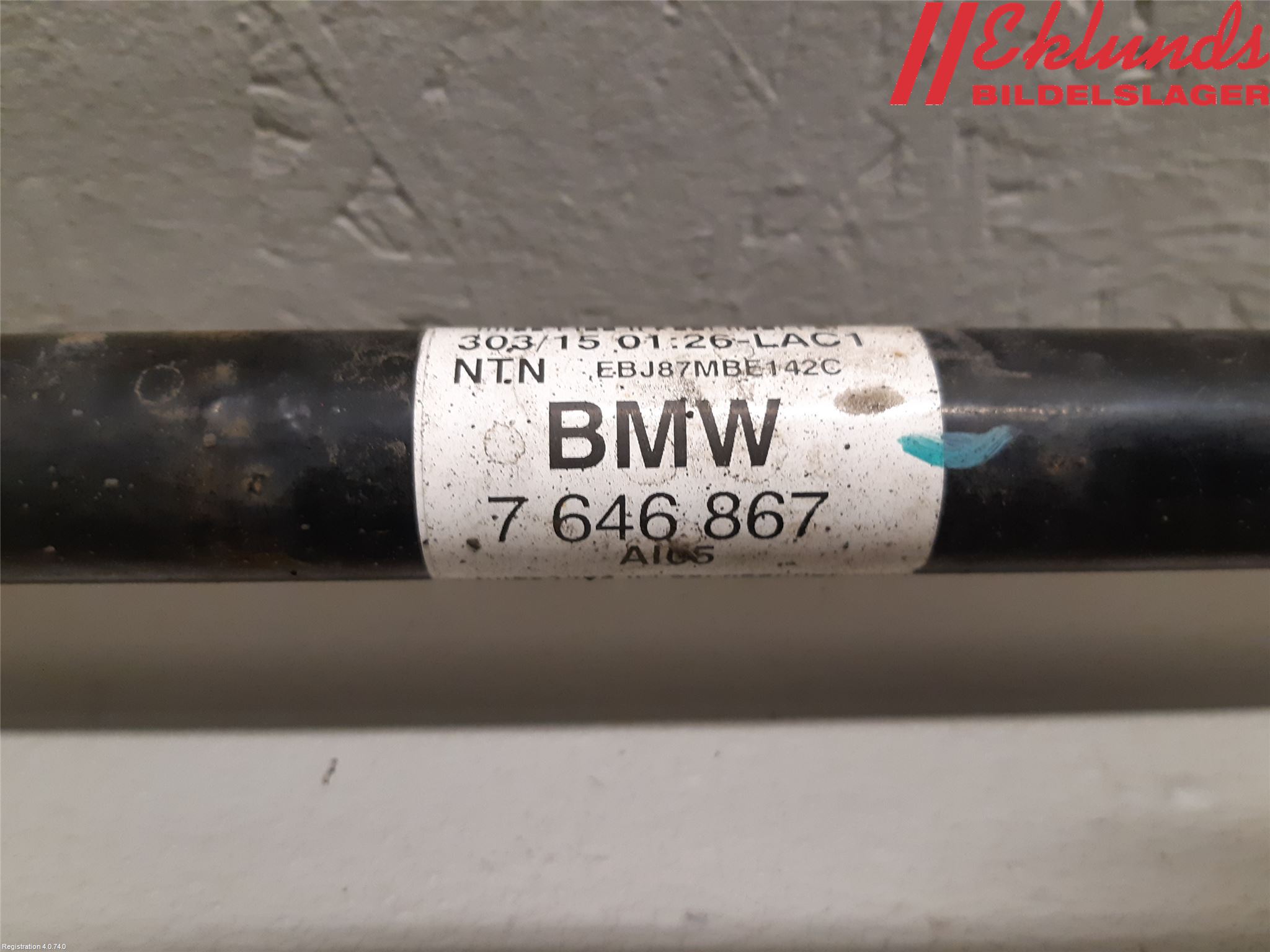 BMW X1 F48 15-22 Drivaxel Bak Höger