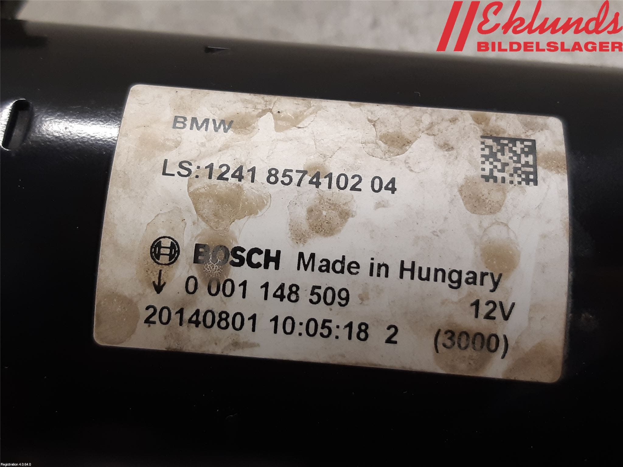 BMW 3 F30/F31/F80 12-19 Startmotor Diesel