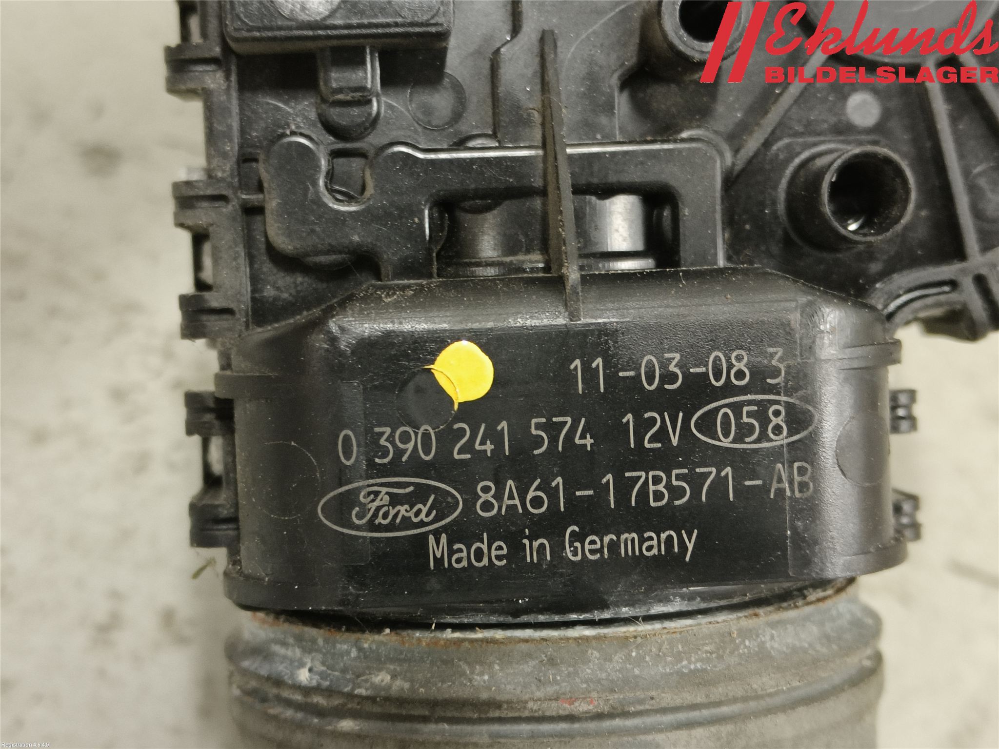 Ford FIESTA 09-12 Torkarmotor Vindruta