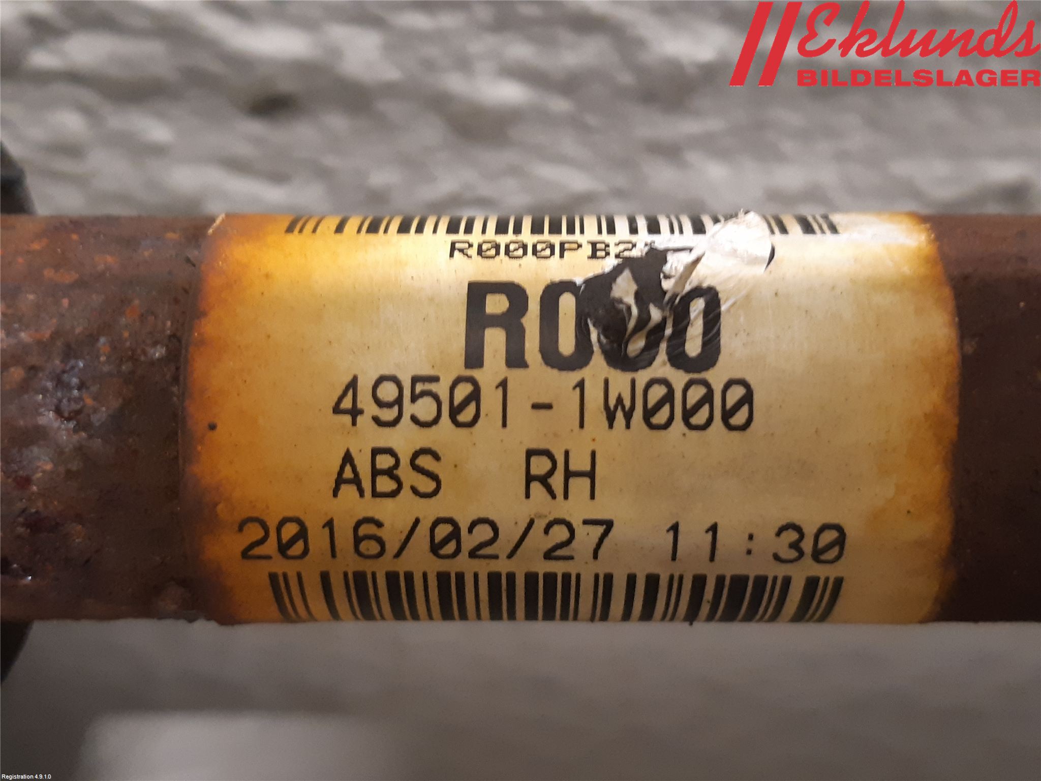 Kia RIO 12-16 Drivaxel Fram Höger