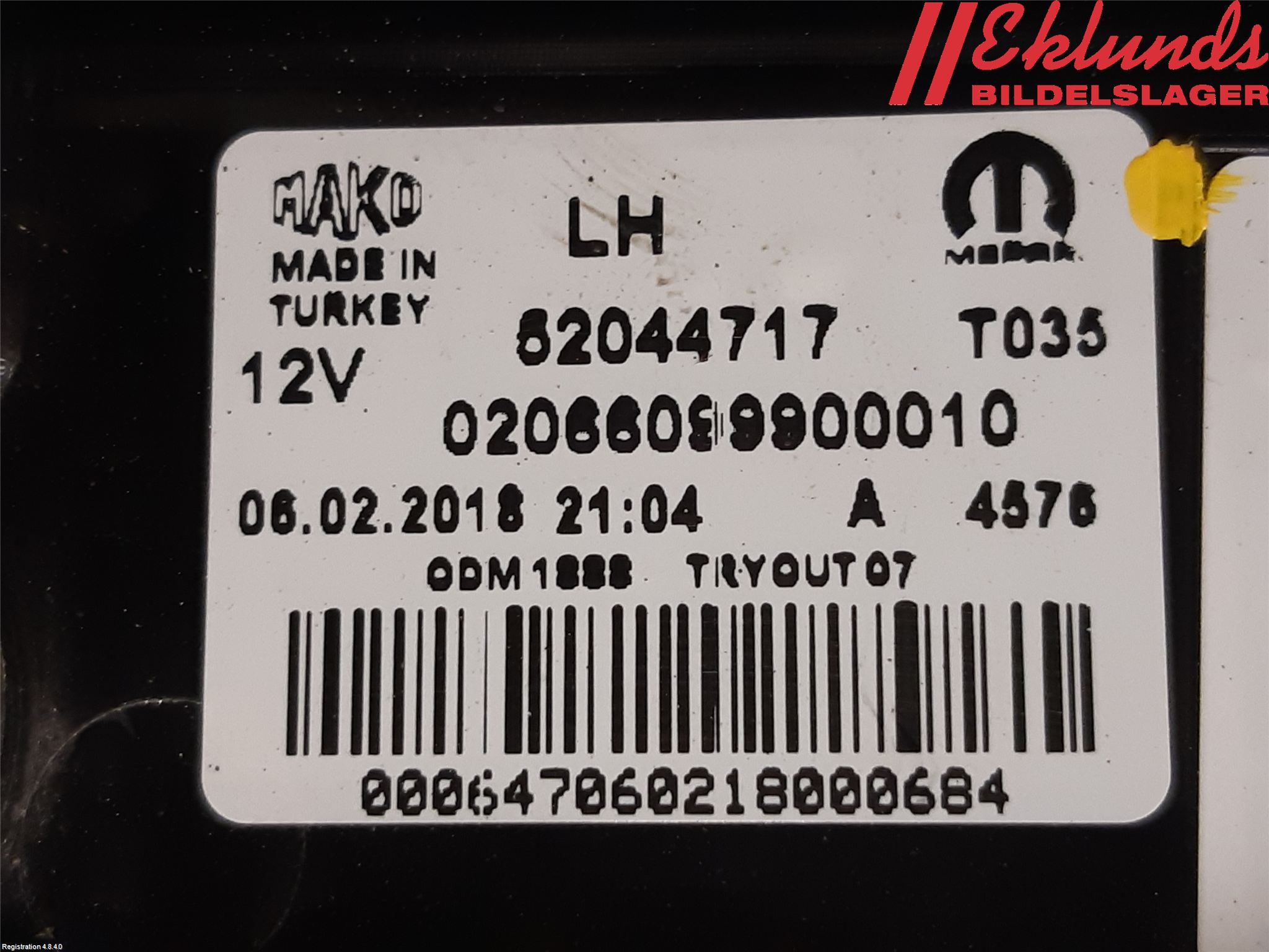 Fiat DOBLO CARGO Bakljus Vänster