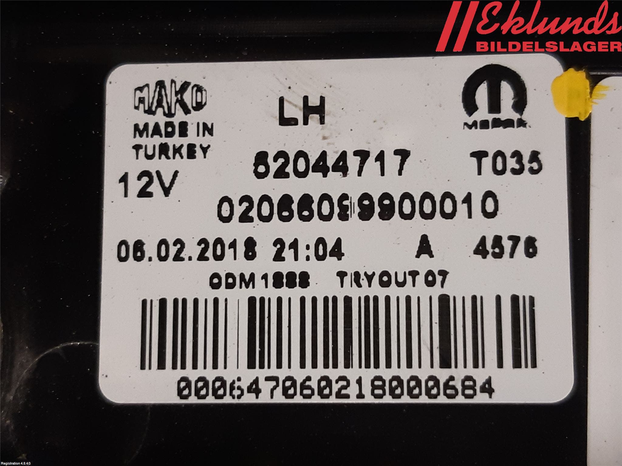 Fiat DOBLO CARGO Bakljus Vänster