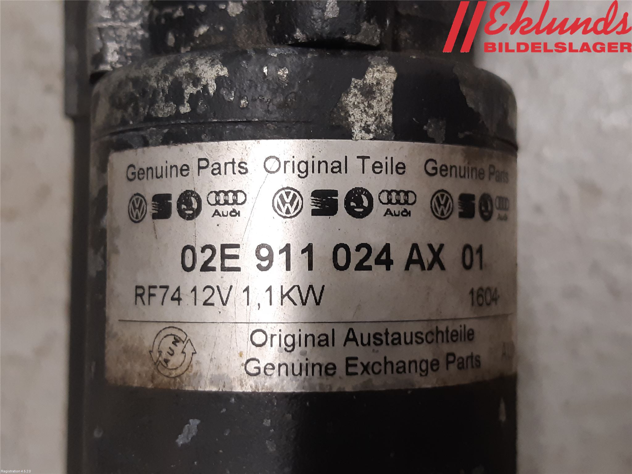 Volkswagen VW TRANSP/CARAVELLE (T5) 04-15 Startmotor Diesel