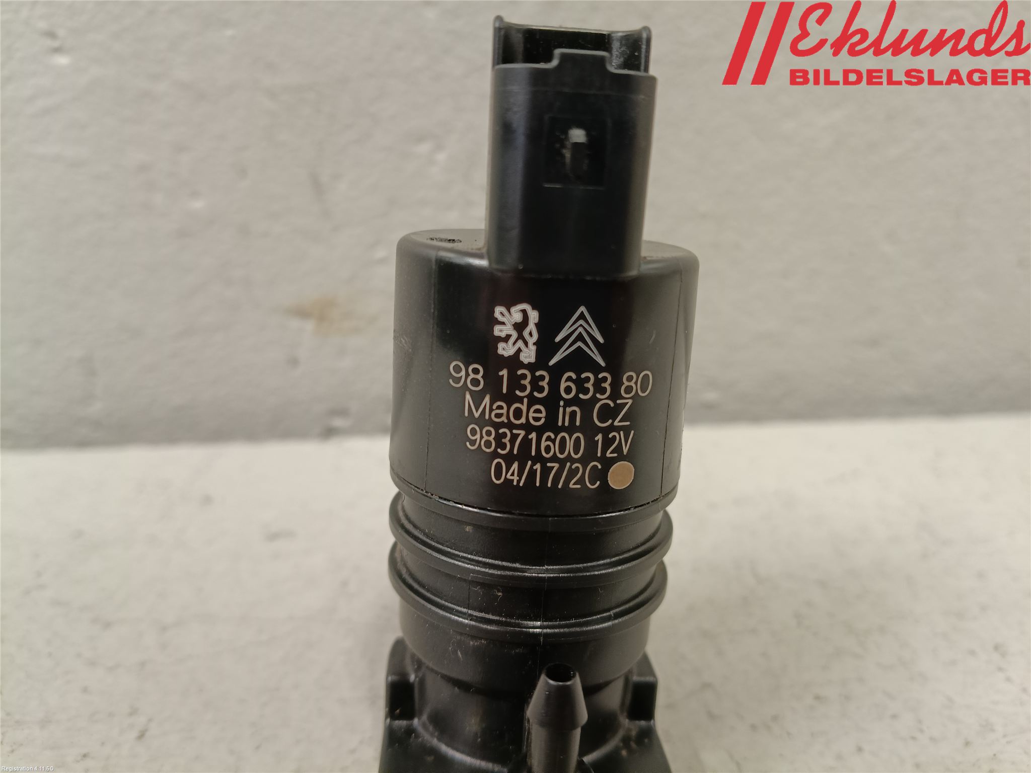 Peugeot 3008 17-24 Spolarpump Vindruta