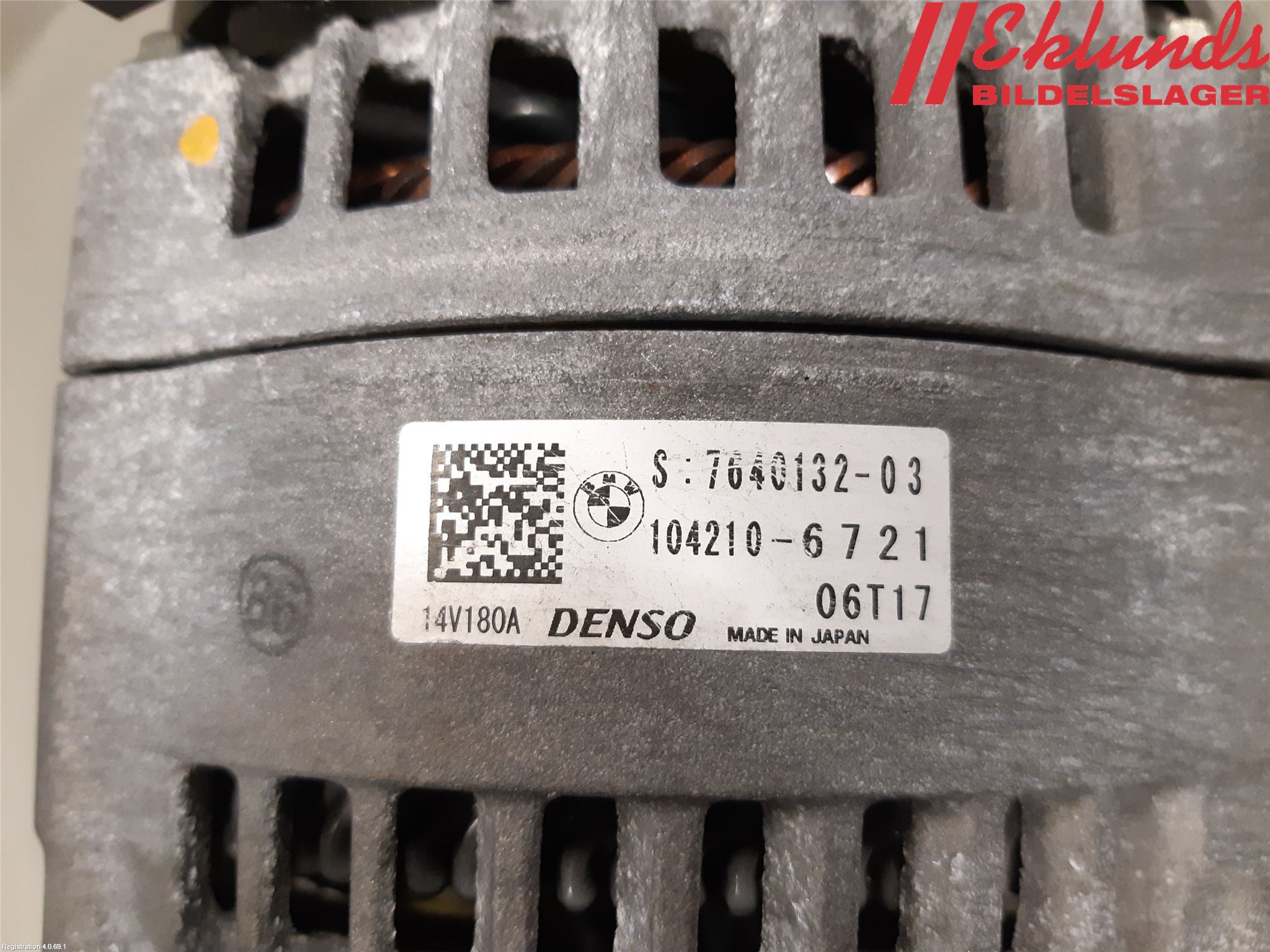 BMW 3 F30/F31/F80 12-19 Generator