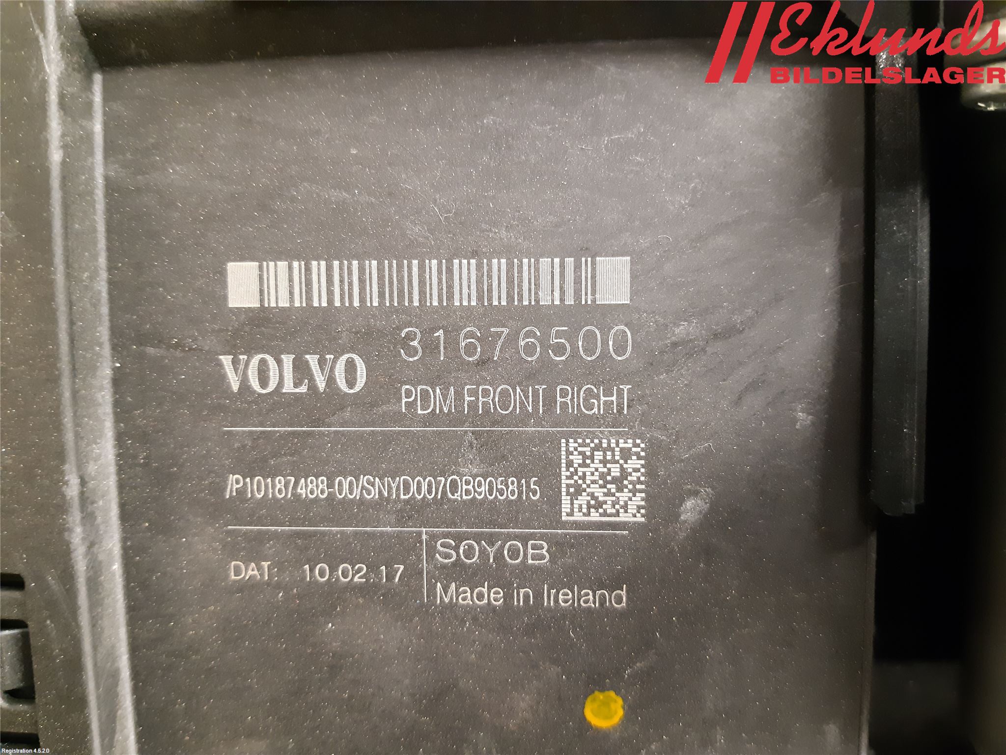 Volvo V90 17->> Fönsterhiss El Kompl