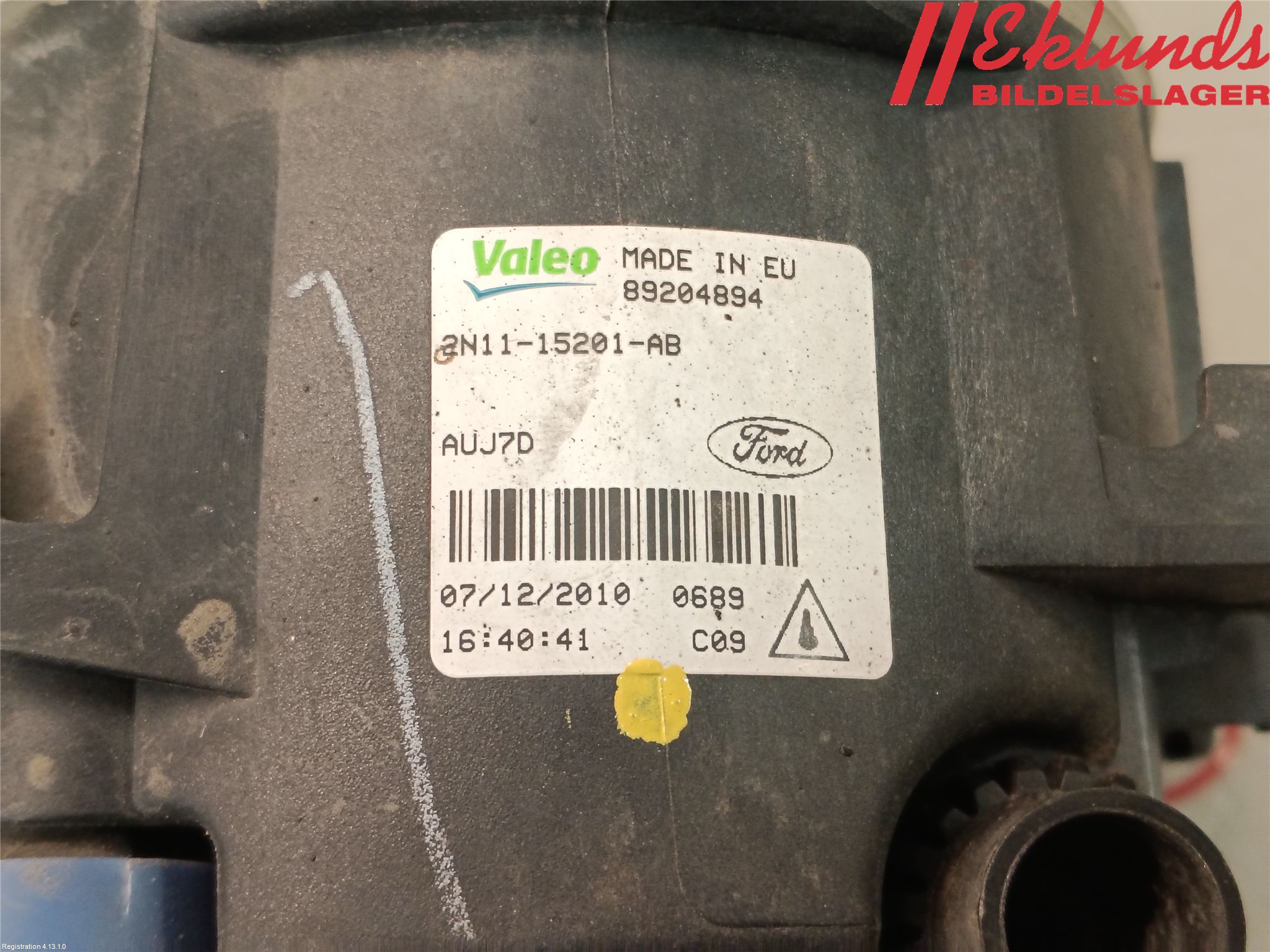 Ford FIESTA 09-12 Dimljus-Varselljus Fram