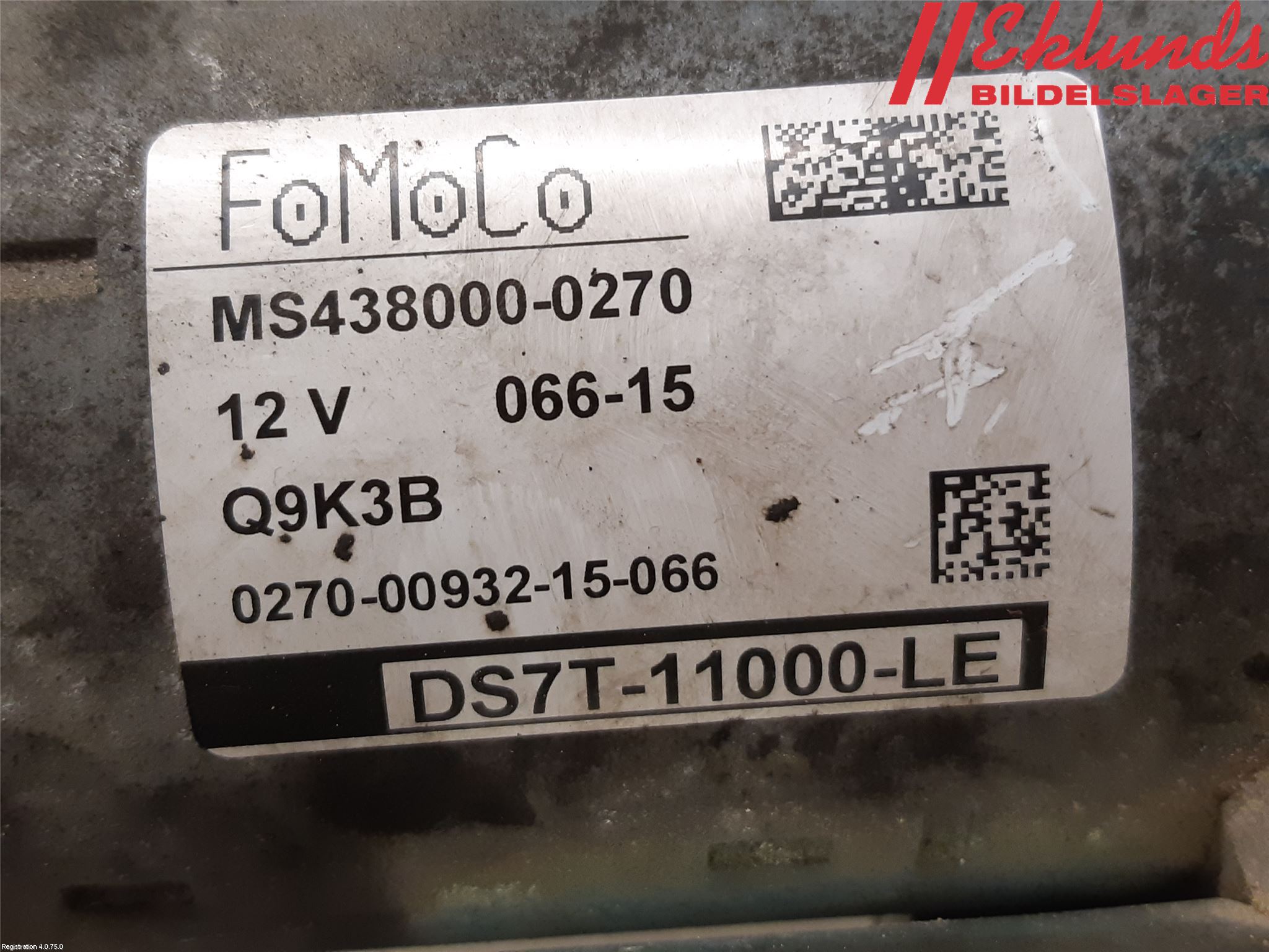 Ford FOCUS 15-18 Startmotor Diesel