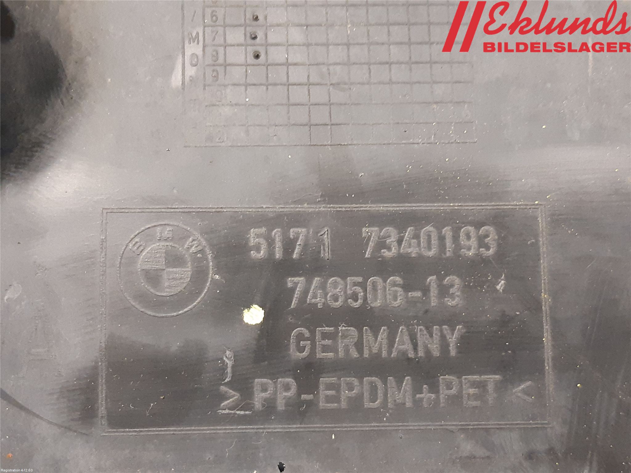 BMW 7 G11/G12 15-22 Skärm Inner