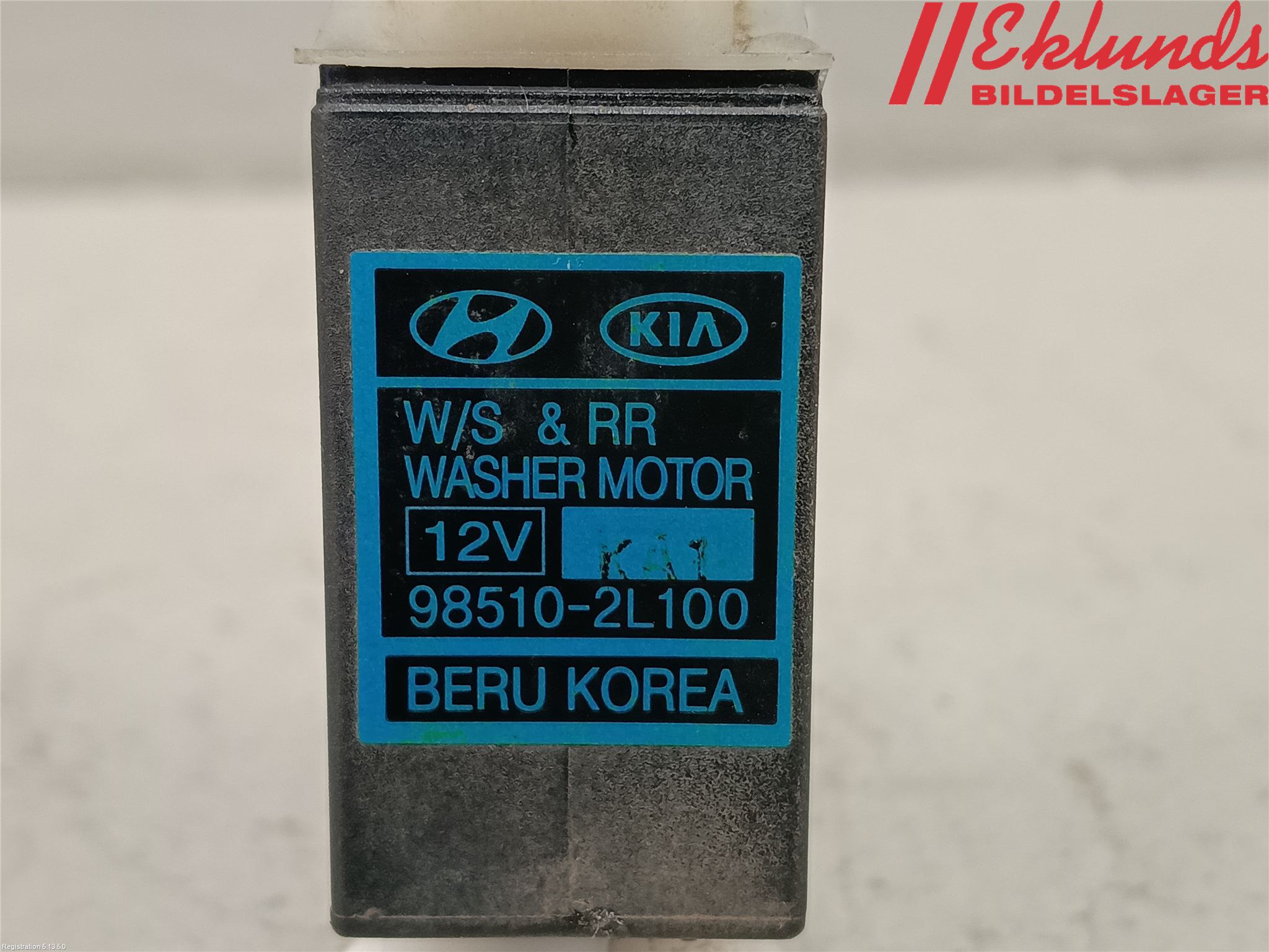 Kia VENGA 10-19 Spolarpump Vindruta