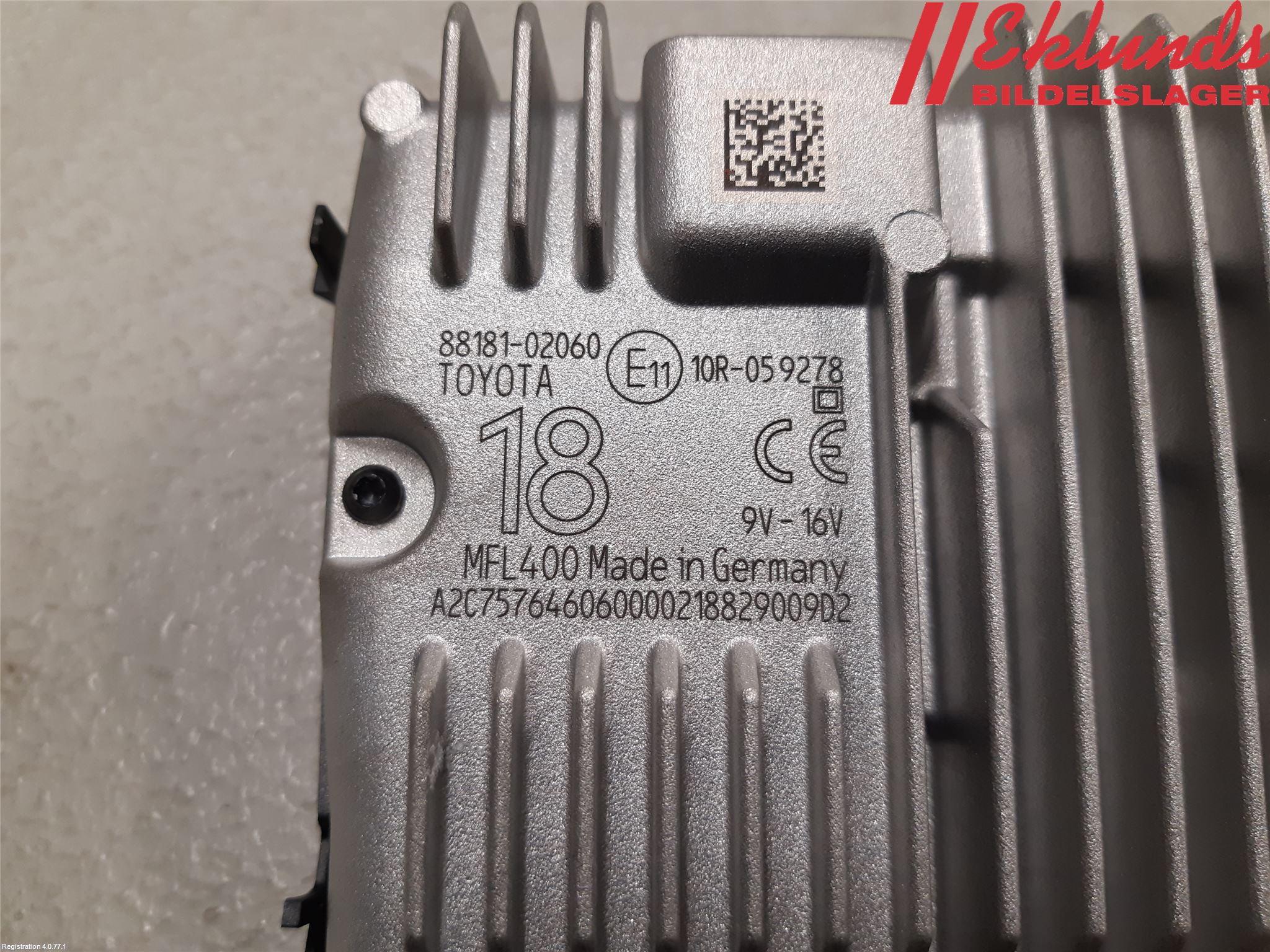 Toyota AURIS 13-19 Sensor Aktivt Kollisionsskydd