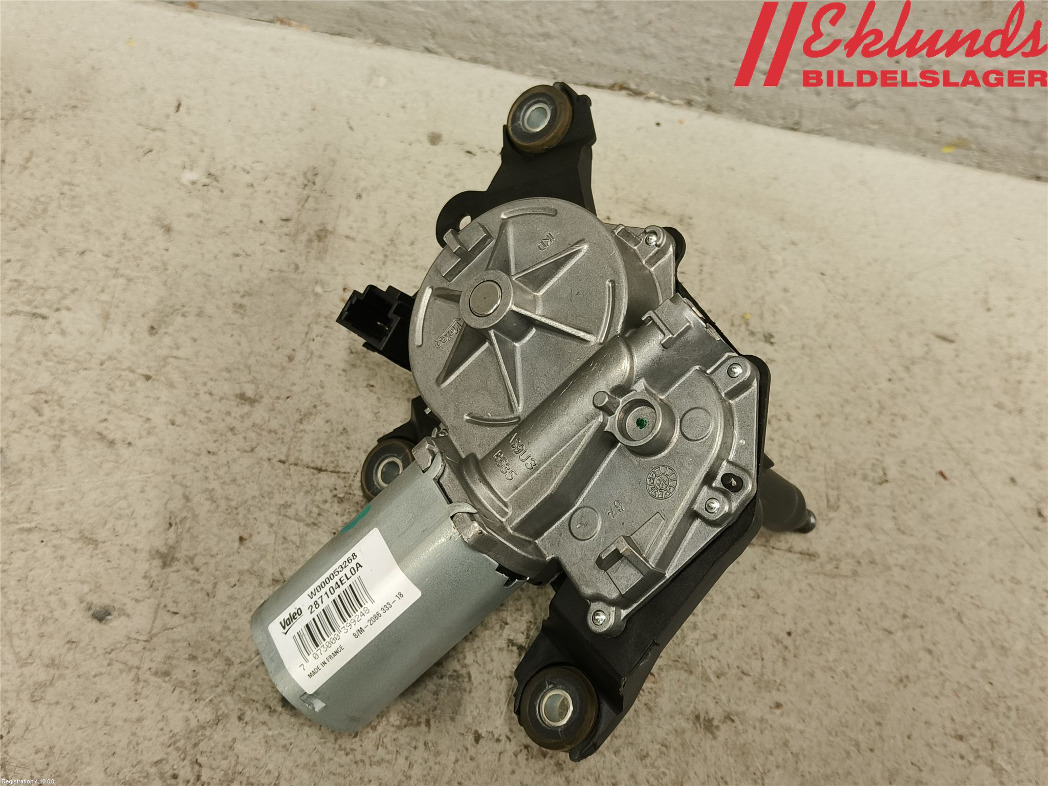 Nissan QASHQAI 17-21 Torkarmotor Baklucka