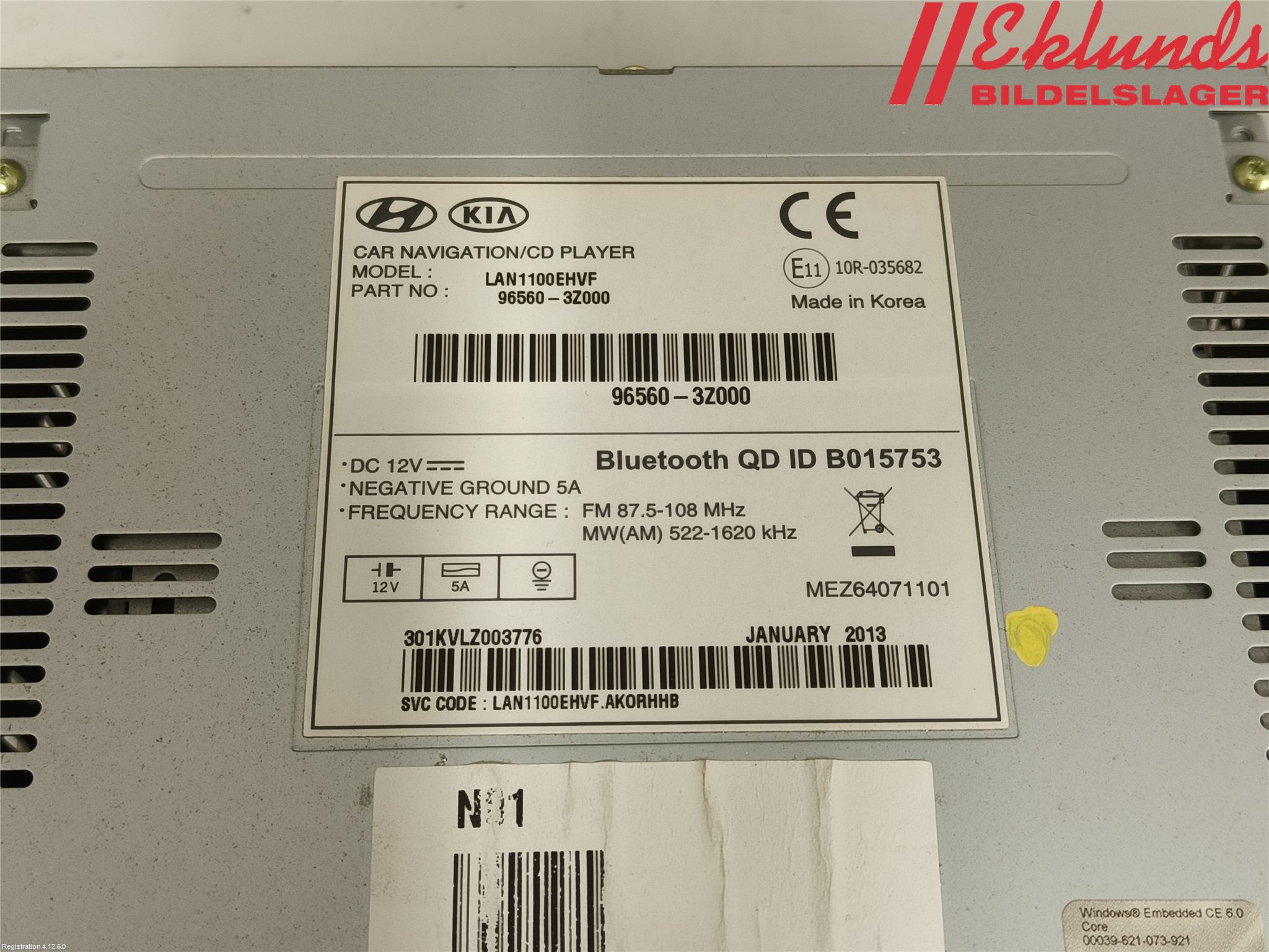 Hyundai i40 08-15 Cd Radio - Multimediapanel