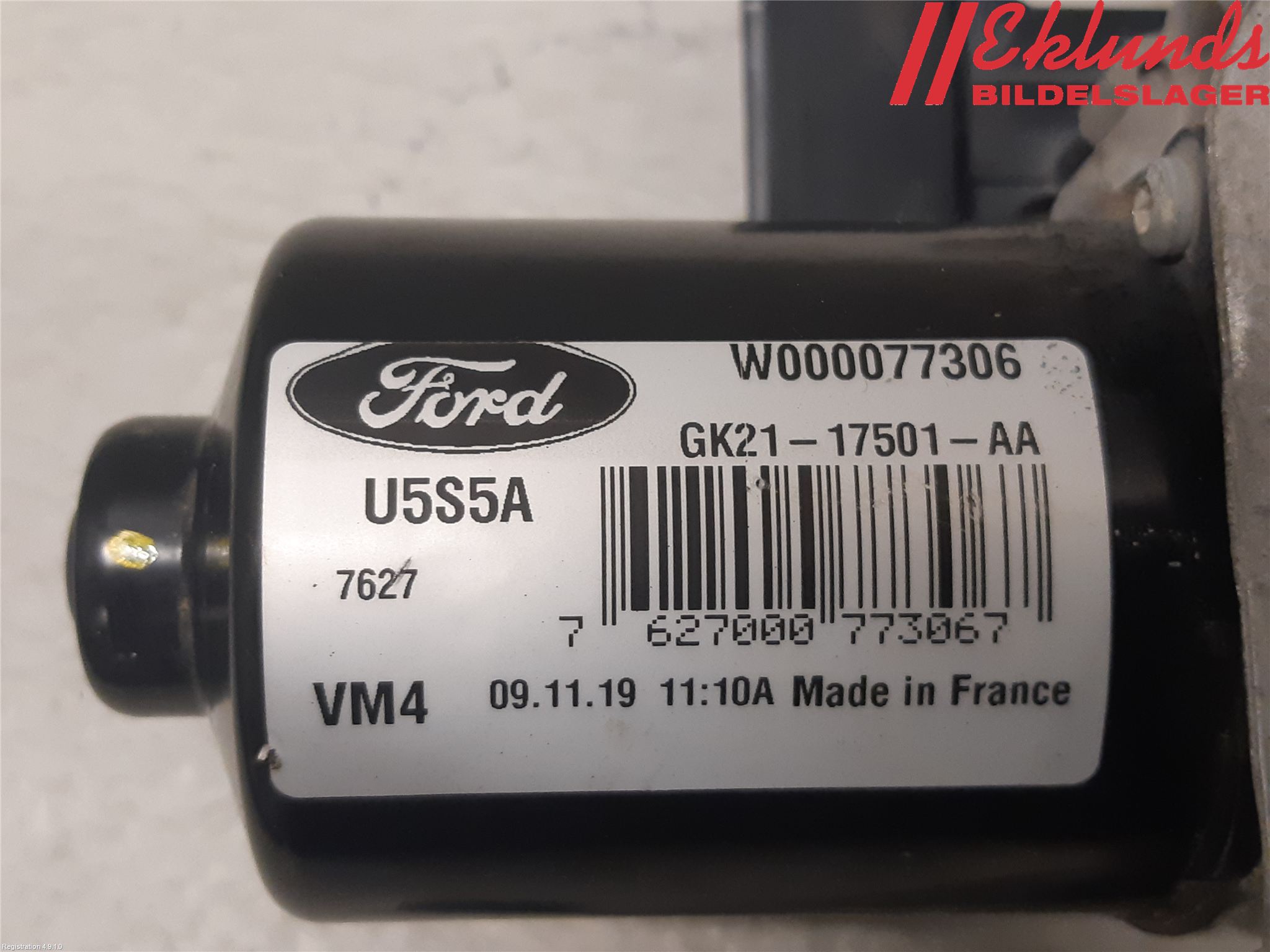 Ford TRANSIT/TOURNEO CUSTOM 13-24 Torkarmotor Vindruta