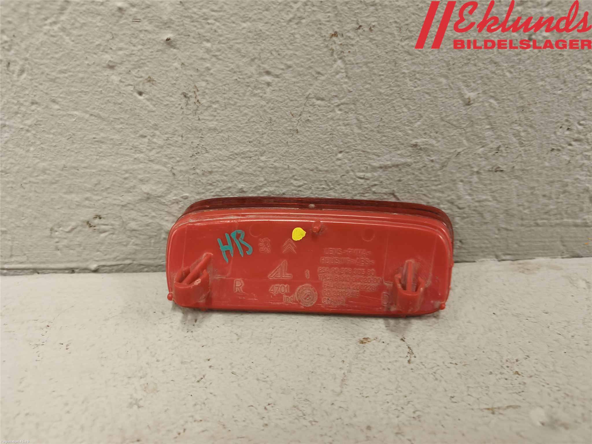 Opel VIVARO 20- Dimljus/Reflex Bak