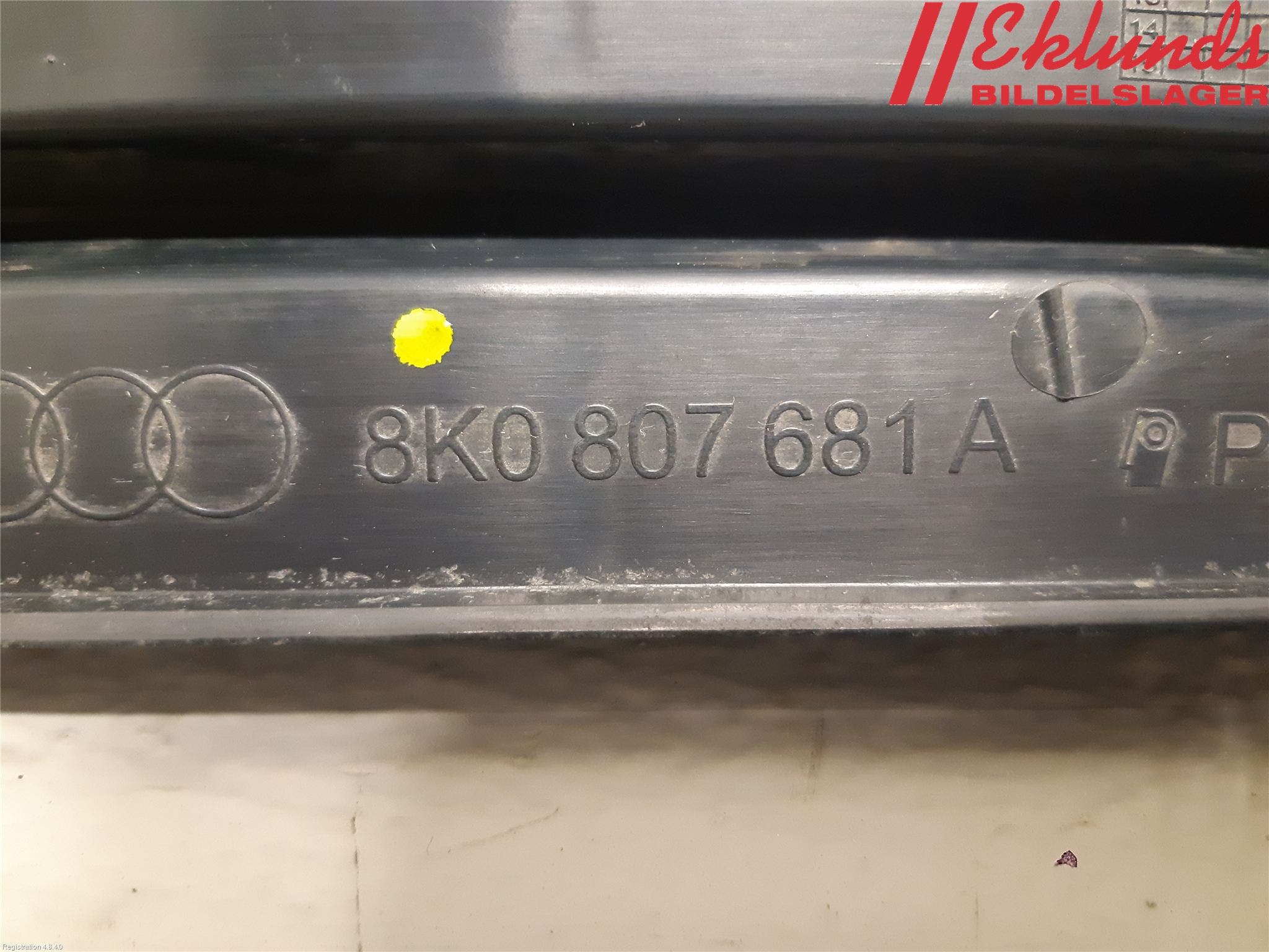 Audi A4/S4 08-11 Dimljussarg Fram