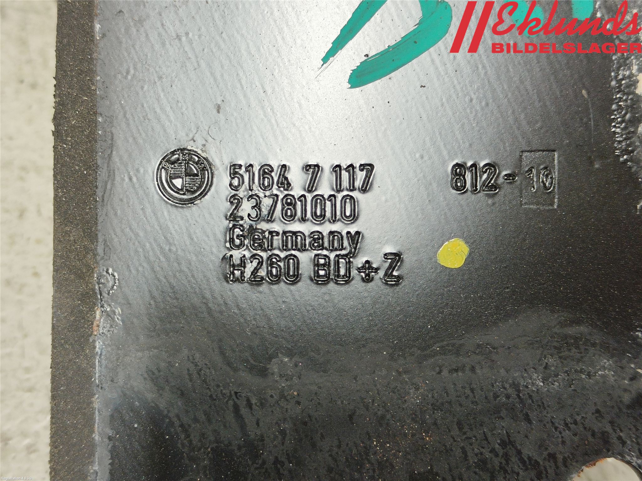 BMW 3 E90/91 SED/TOU 05-12 Kylarfäste-Ram-Balk