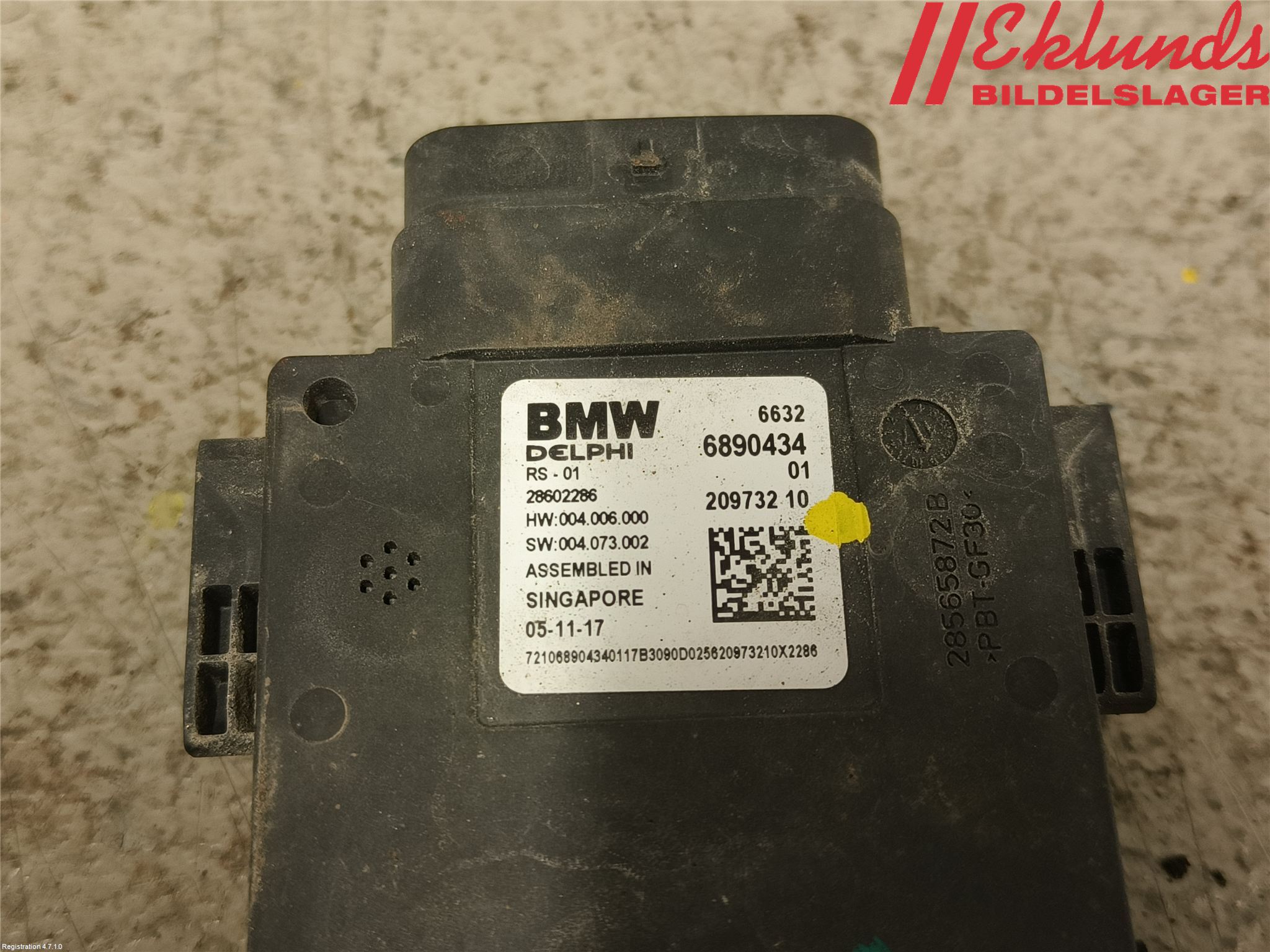 BMW 5 G30/G31/F90 17-23 Sensor Aktivt Kollisionsskydd