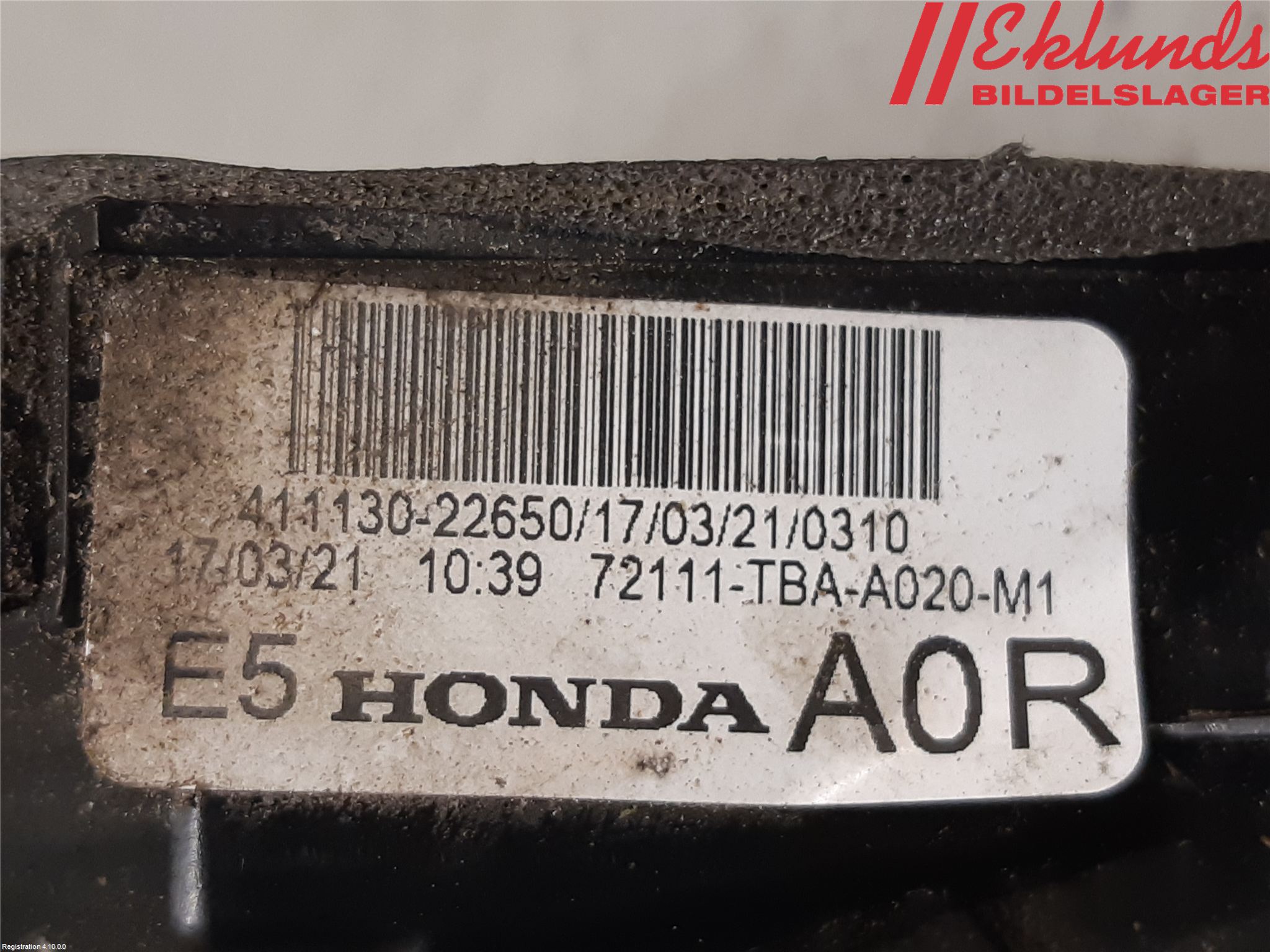 Honda CIVIC 17-22 Låskista-Dörrlås