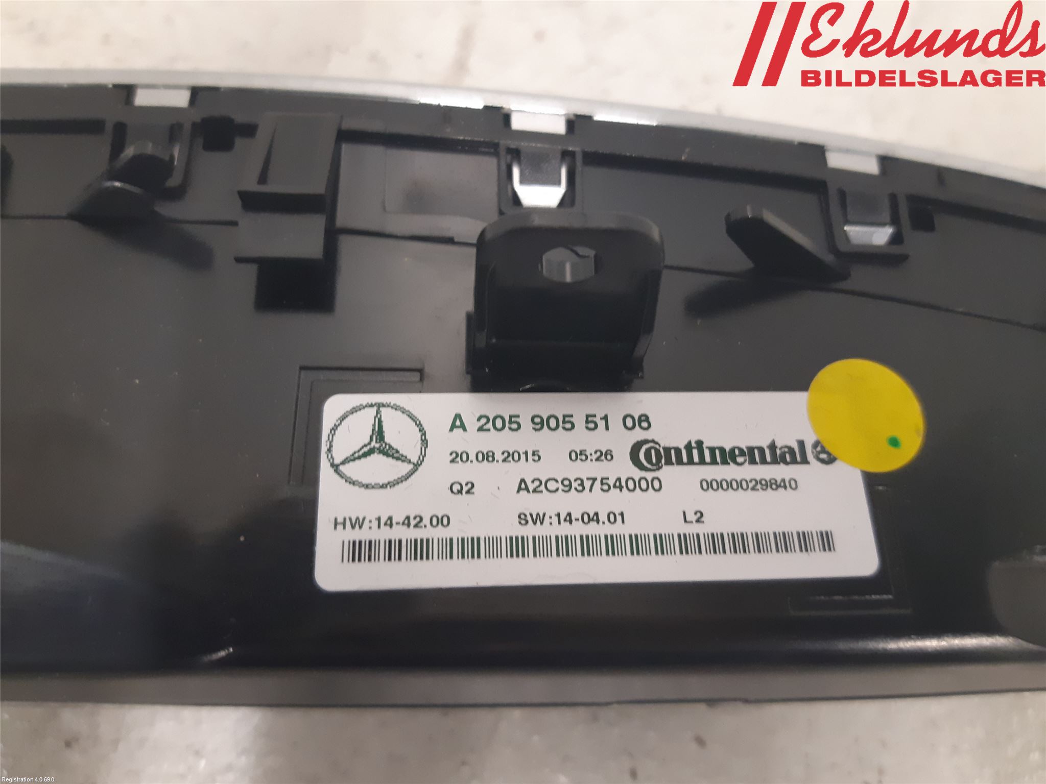 Mercedes-Benz MB C-KLASS (W205) 14-21 Ac Styrenhet Ac Manöveren