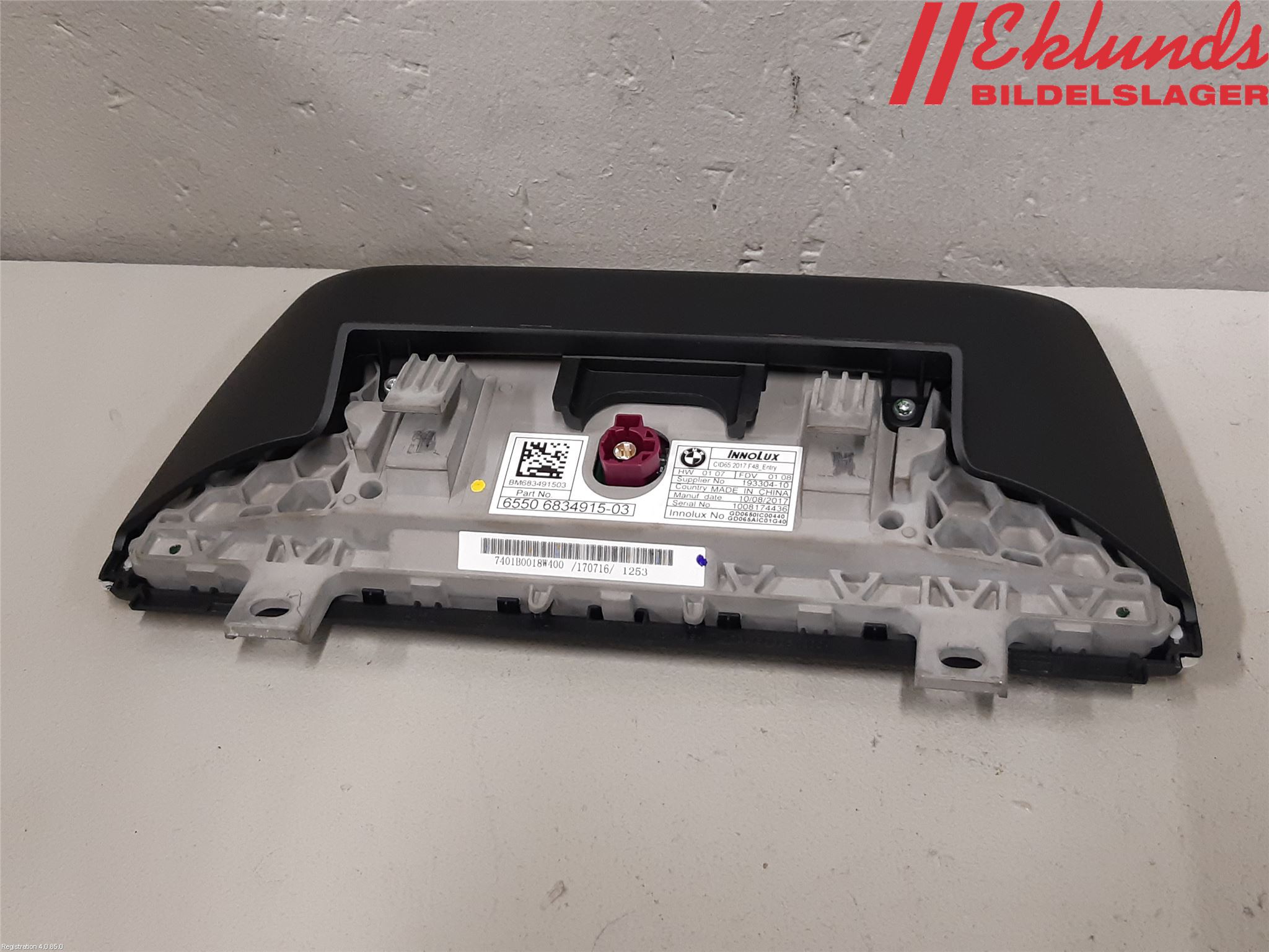 BMW X1 F48 15-22 Bildskärm